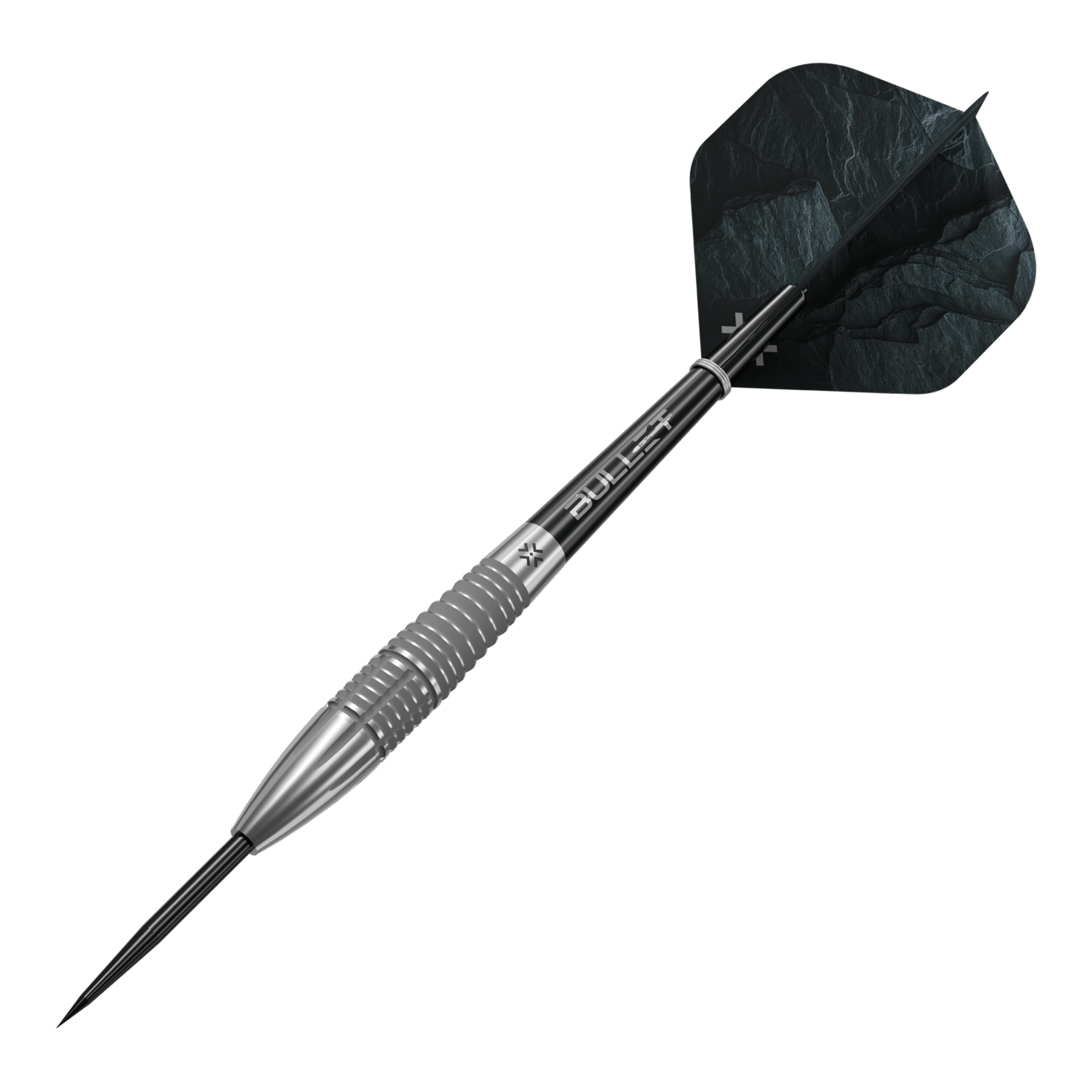 Bullet Monolith stalen pijltjes Dieses Bild zeigt die Bullet Monolith Steel Darts. Die Darts sind für das Steeldart-Spiel entwickelt.