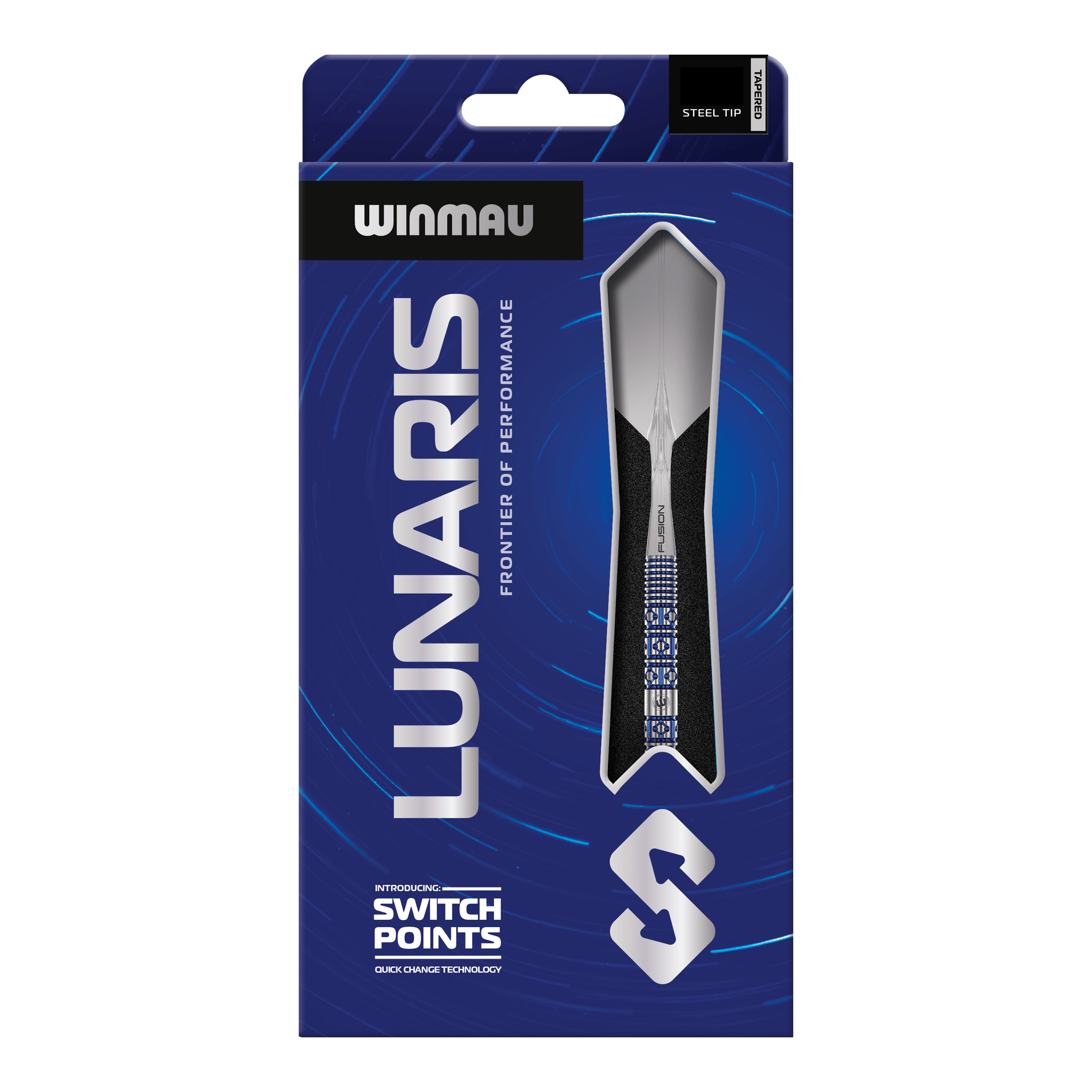 Winmau Lunaris Tapered Switch Point Steeldarts Abgebildet sind die Winmau Lunaris Tapered Switch Point Steeldarts. Diese Steeldarts besitzen ein modernes, abgestimmtes Design für Dartspieler.