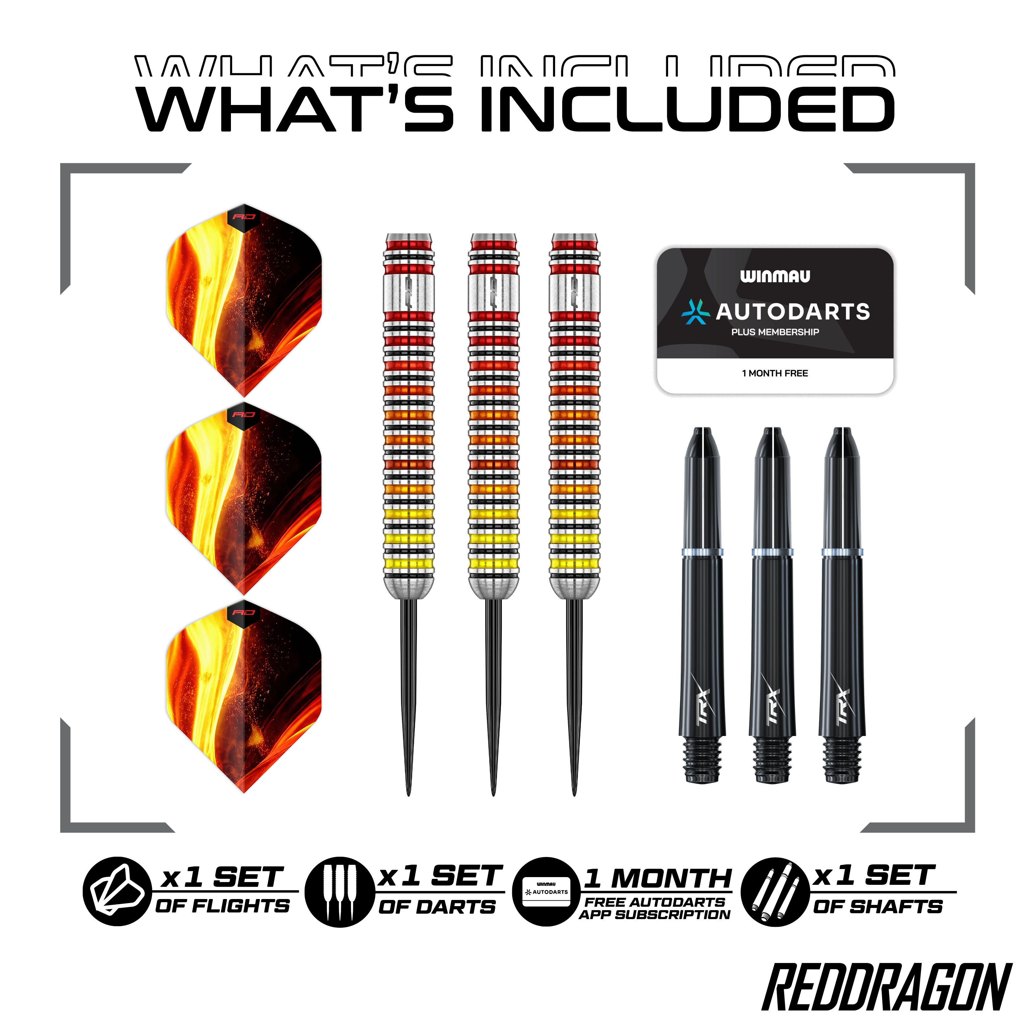 Red Dragon Oven Stalen Darts Dies ist ein Red Dragon Furnace Steeldart. Der Dartpfeil wird für Präzision und Stabilität beim Spielen verwendet.