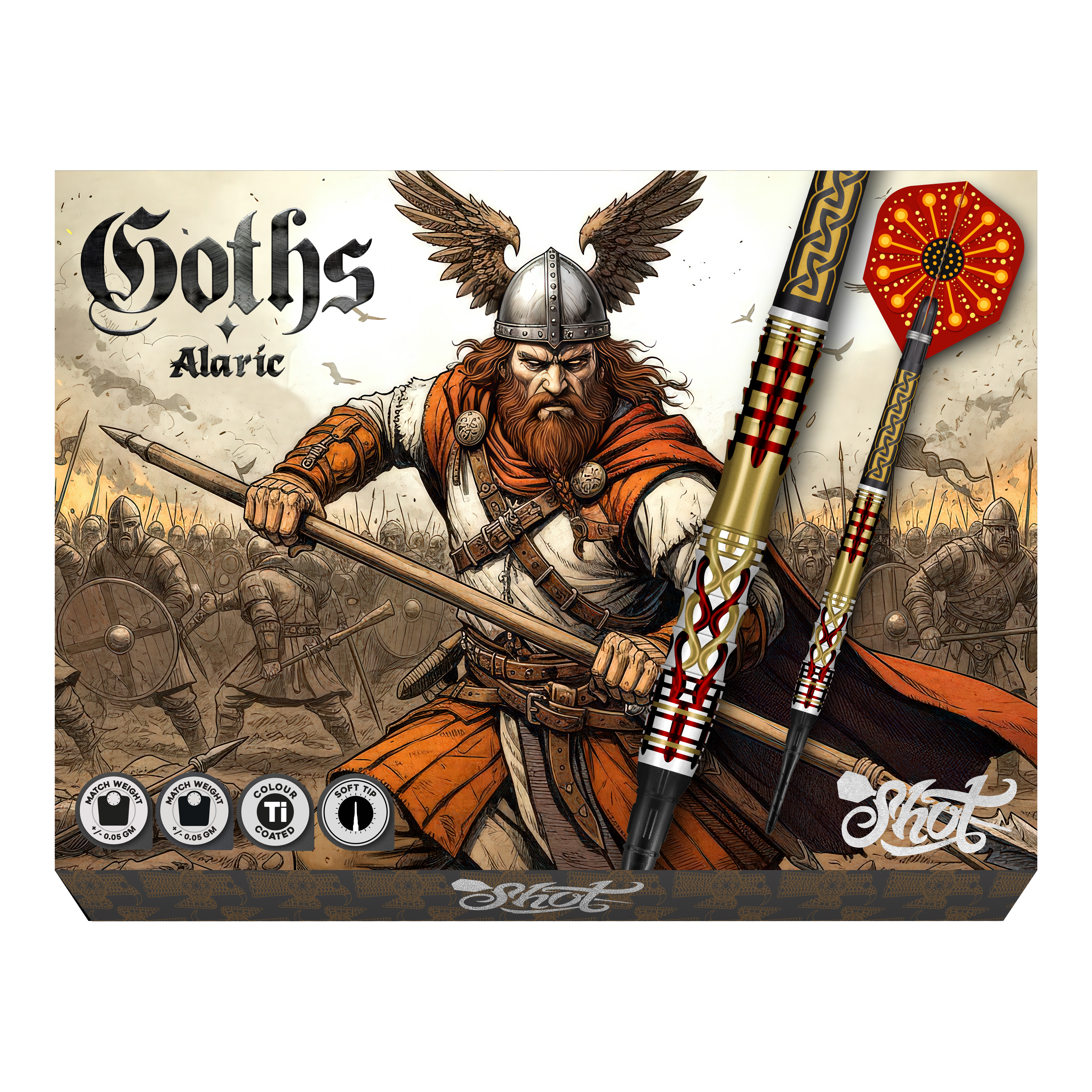 Shot Goths Alaric Soft Darts - 20g