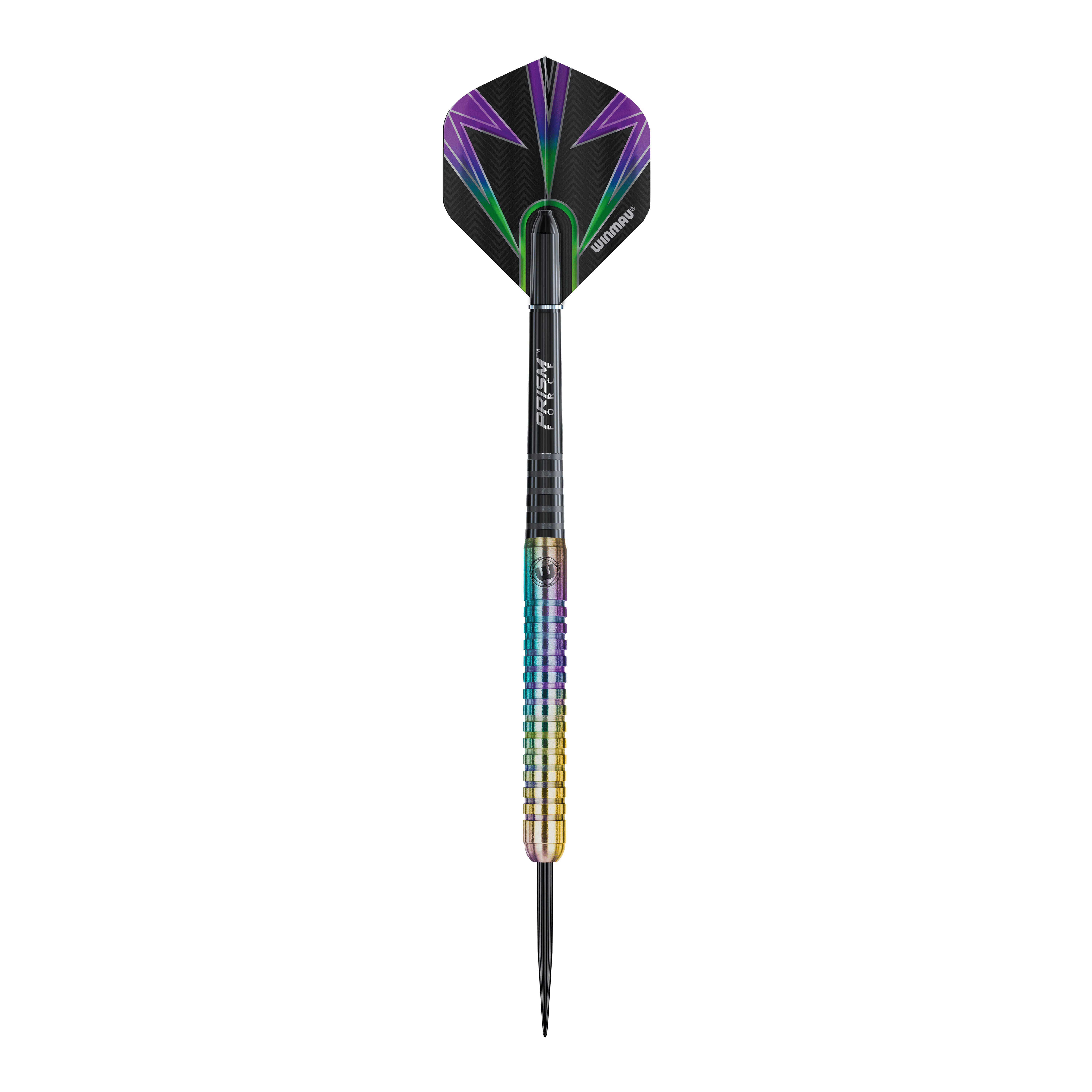 Winmau Foxfire Urban steel darts Hier sieht man einen Winmau Foxfire Urban Steeldart einzeln. Die Struktur und das Design stechen hervor.