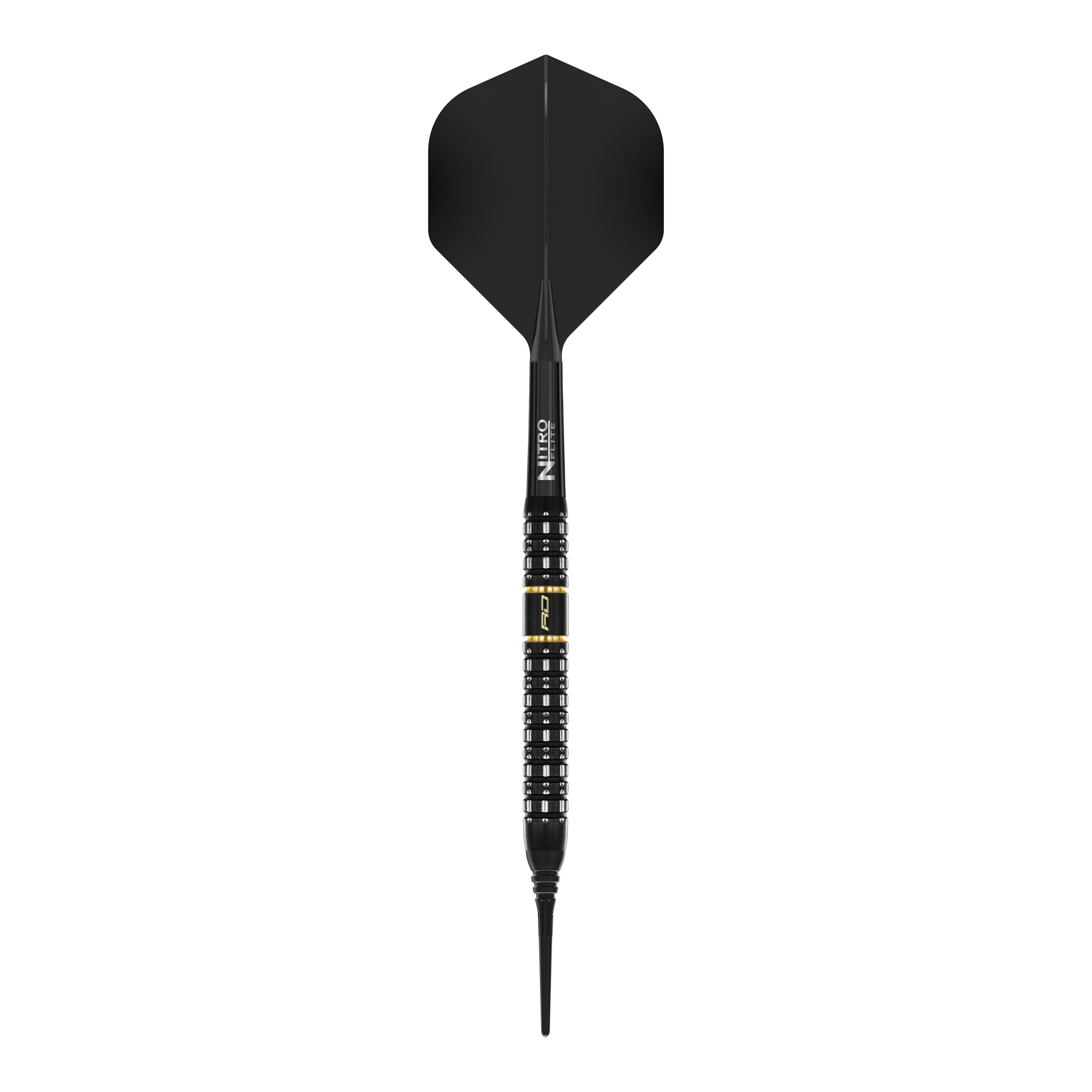 Das Bild zeigt Red Dragon Ascend Parallel Softdarts mit einem Gewicht von 20g. Diese Darts sind speziell für Softdartspiele konzipiert.