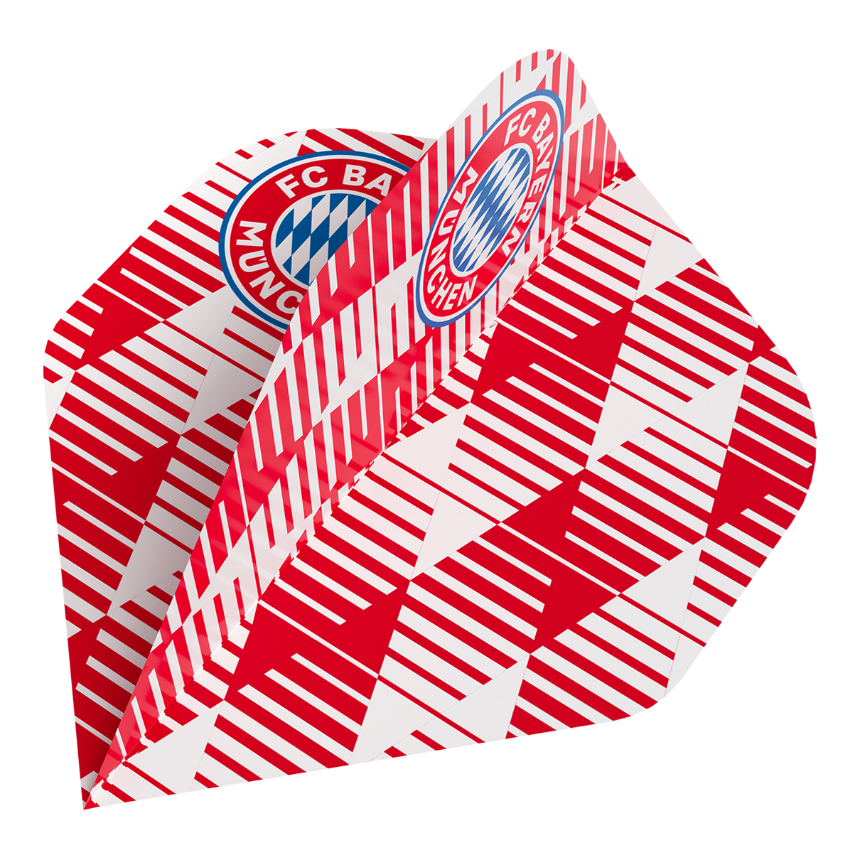 Bulls FC Bayern München Vluchtcollectie - 5 sets Zu sehen ist die Bulls FC Bayern München Flight Collection - 5 Satz. Das Produkt ist für Fans von FC Bayern München und Darts gedacht.