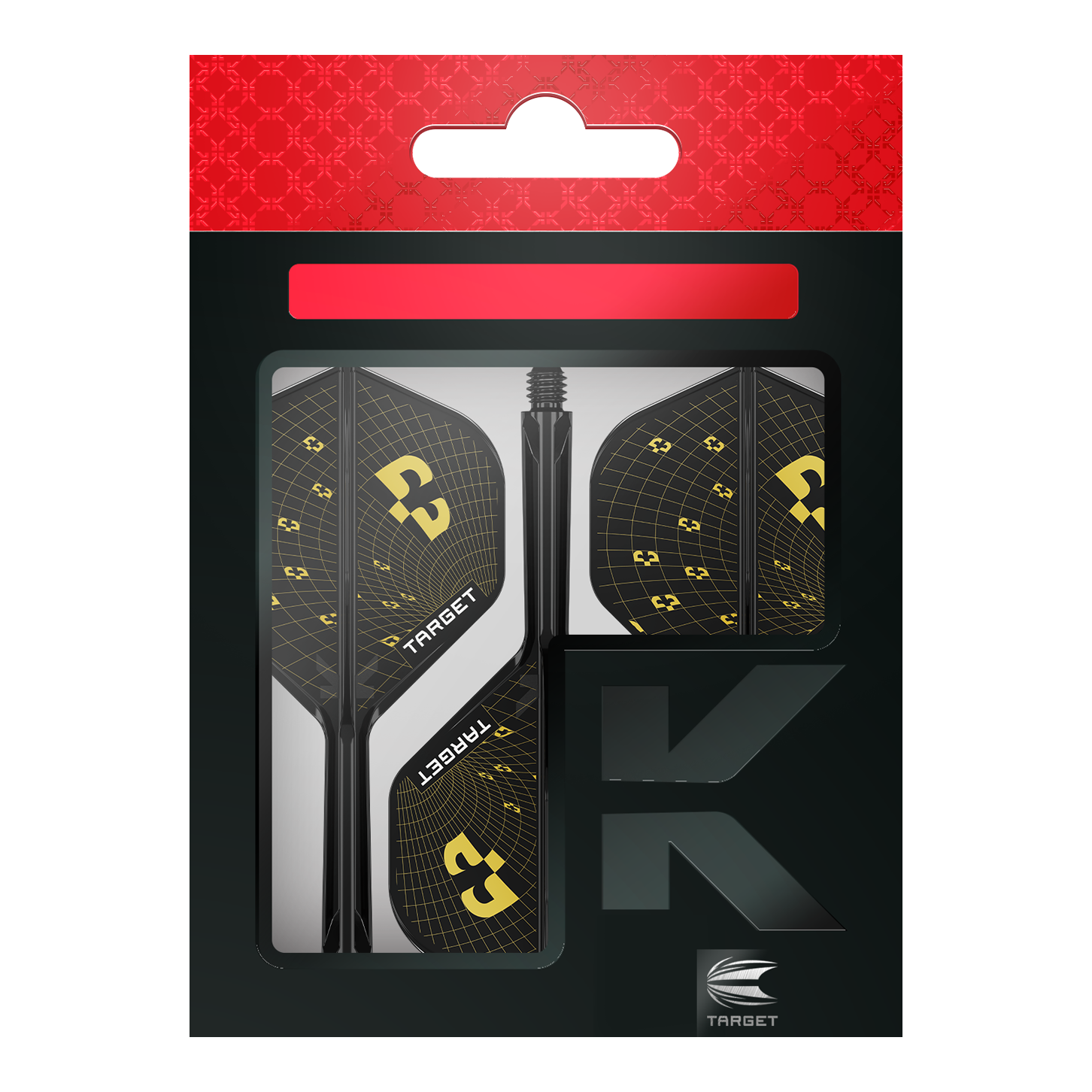 Dies ist ein Bild der Target K-Flex Bolide No2 Standard Flights. Die Flights werden für Darts verwendet und haben ein besonderes Design.