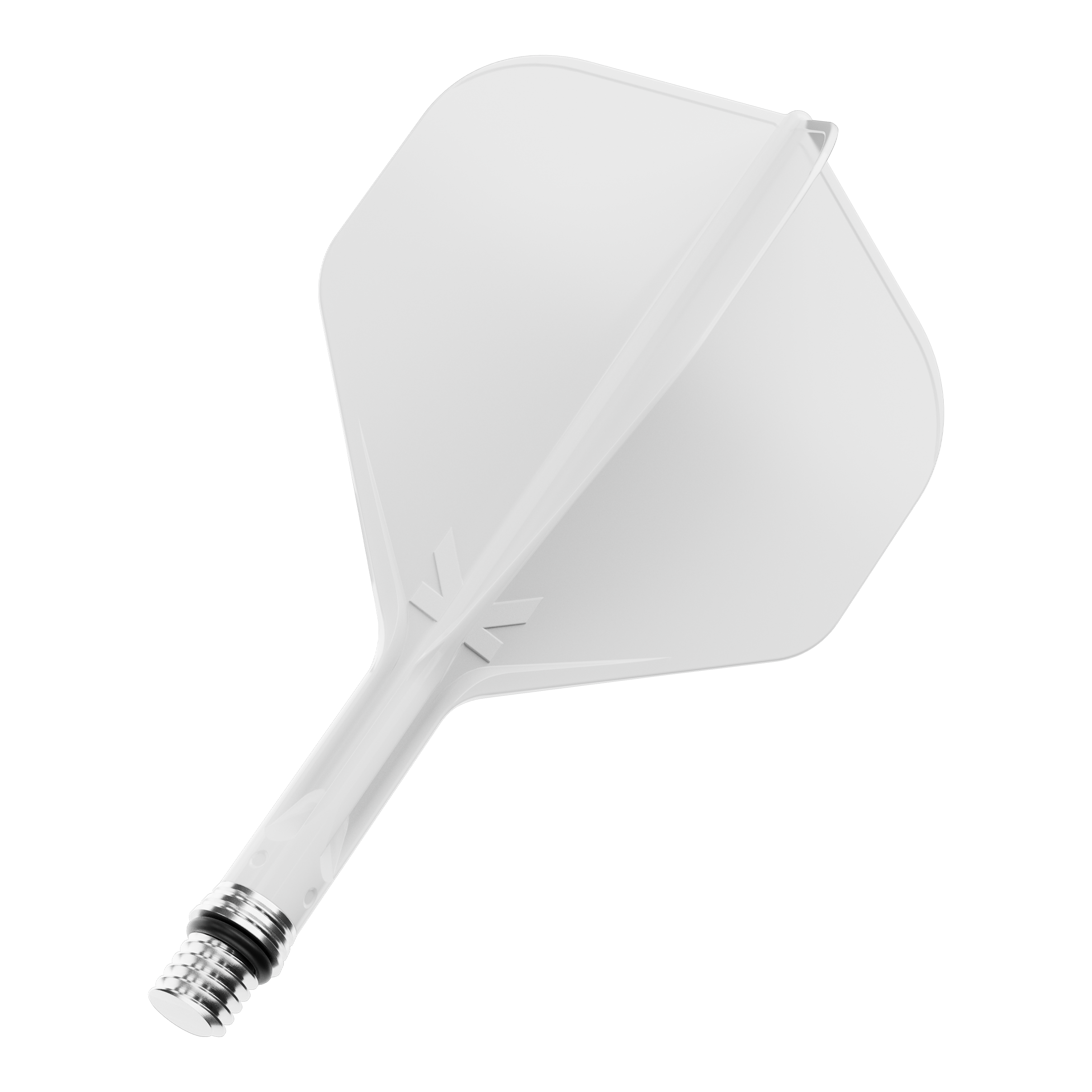 Target K-Shift No2 standaardvluchten - wit Das Bild zeigt einen weißen Dart Flight. Es handelt sich wahrscheinlich um die Variante mit 19 mm Größe.