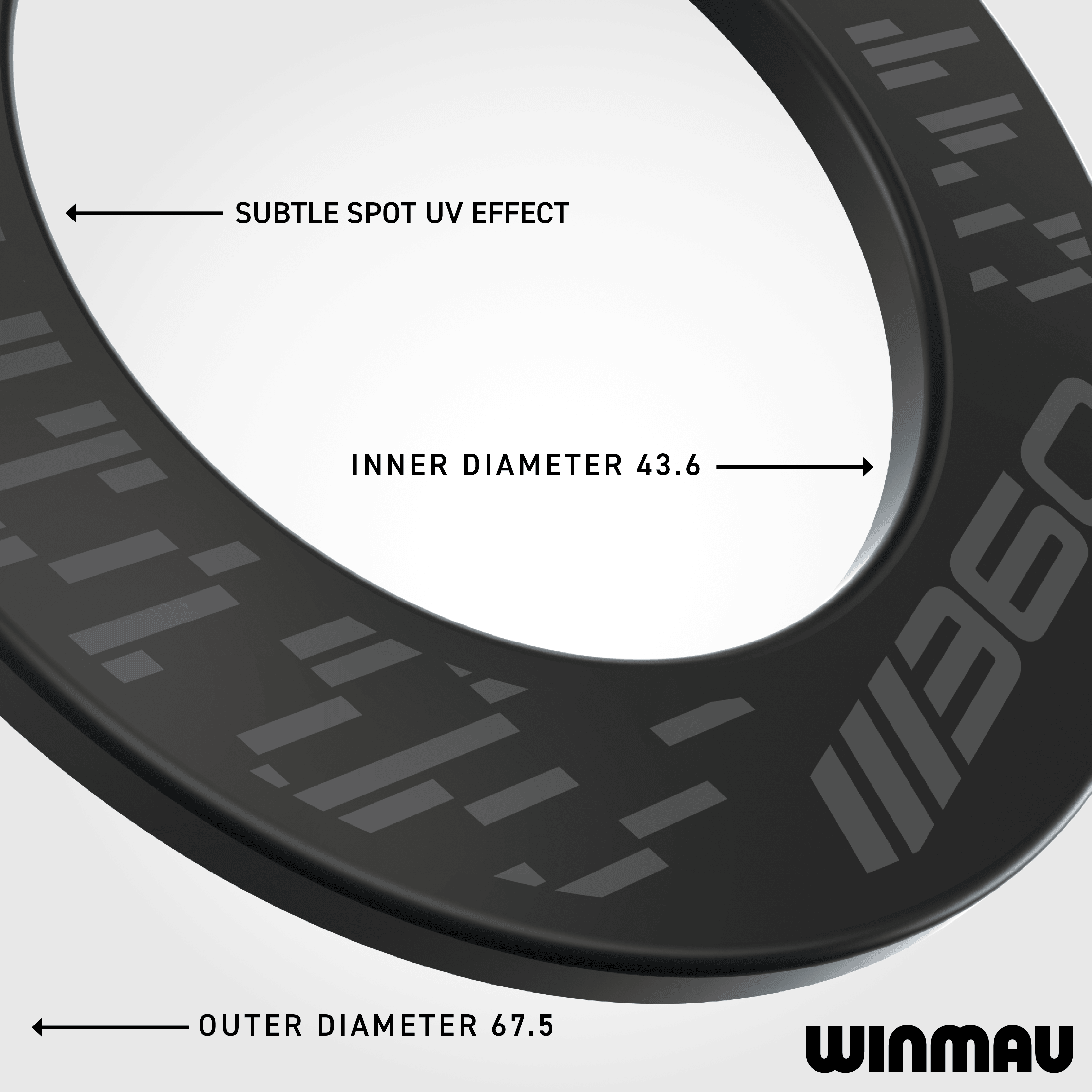 Winmau Blade 360 Dartbord Surround - Zwart Auf diesem Bild ist das schwarze Winmau Blade 360 Dartboard Surround abgebildet. Es hilft, Dartpfeile sicher aufzufangen und den Bereich rund um das Board zu schützen.
