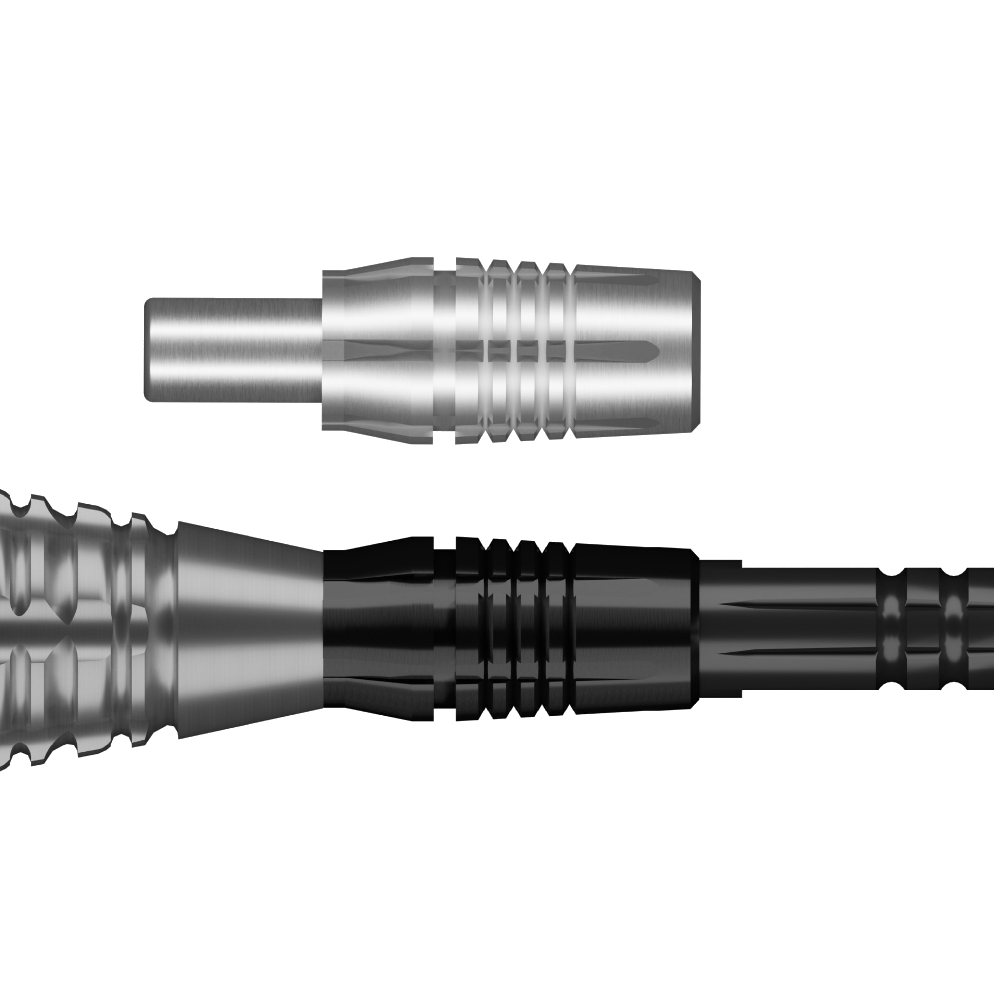 Shotdraadkoppuntadapter Das Bild zeigt einen Shot Threadhead Point Adapter. Dieses Produkt ist für Dartspitzen geeignet.