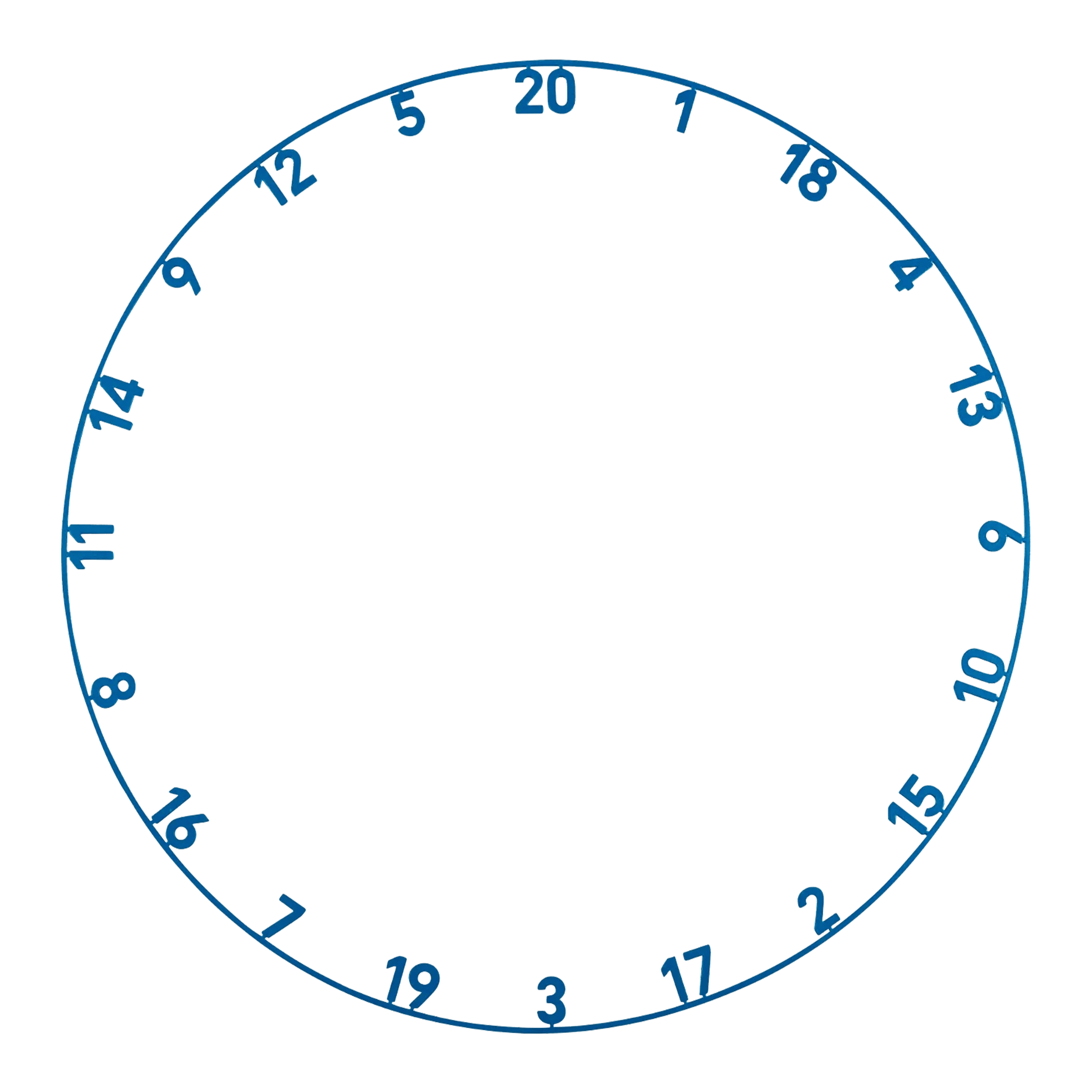 Precise 180 Endorphine stalen dartbord met nummerring - Arctisch blauw Das Precise 180 Endorphine Steeldartboard mit Nummernring in Arctic Blue ist abgebildet. Das Bild zeigt das Dartboard aus einer anderen Perspektive.