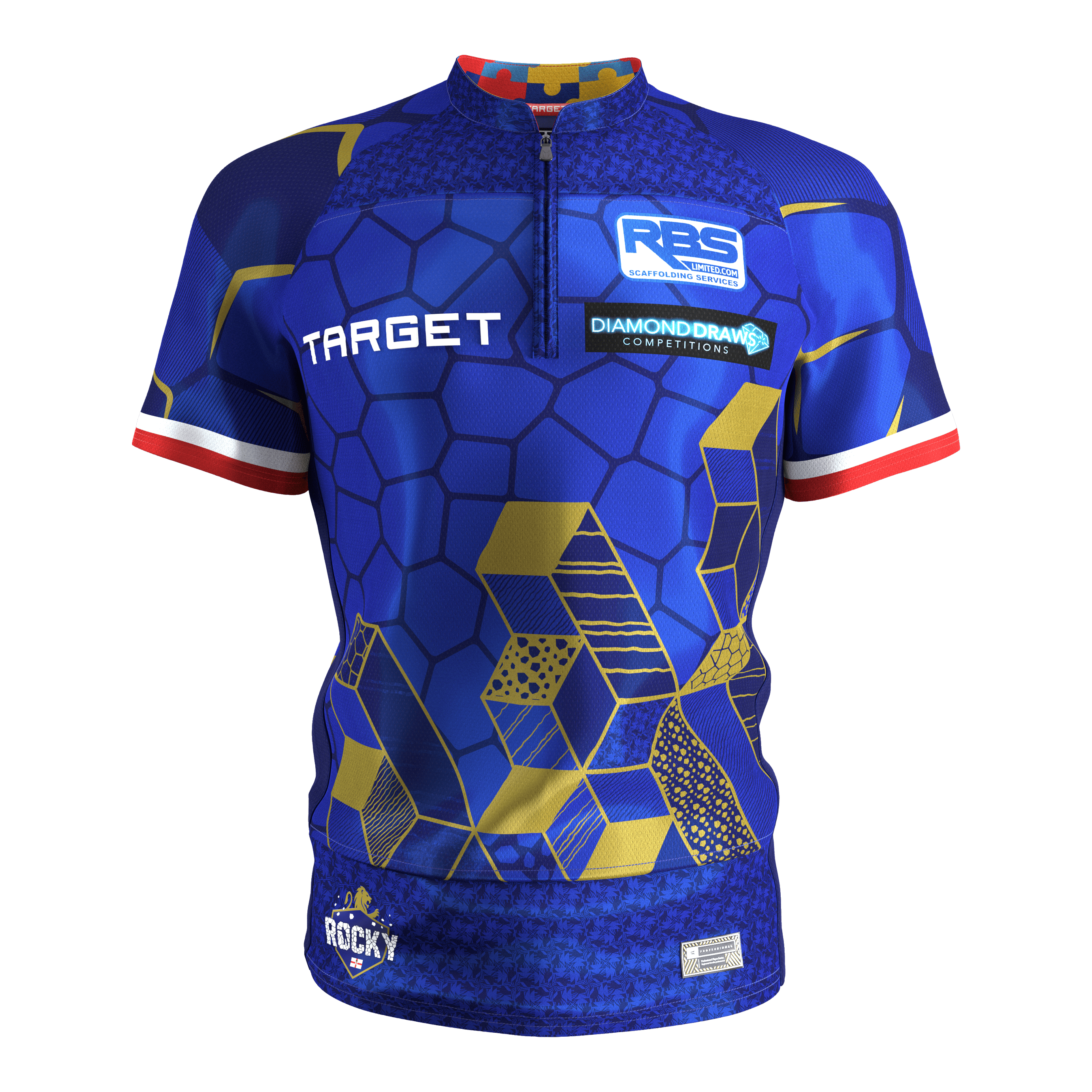 Target Josh Rock Dart Shirt 2027 Das Produkt auf dem Bild ist das Target Josh Rock Dartshirt 2027. Es richtet sich an professionelle und Hobby-Dartspieler.