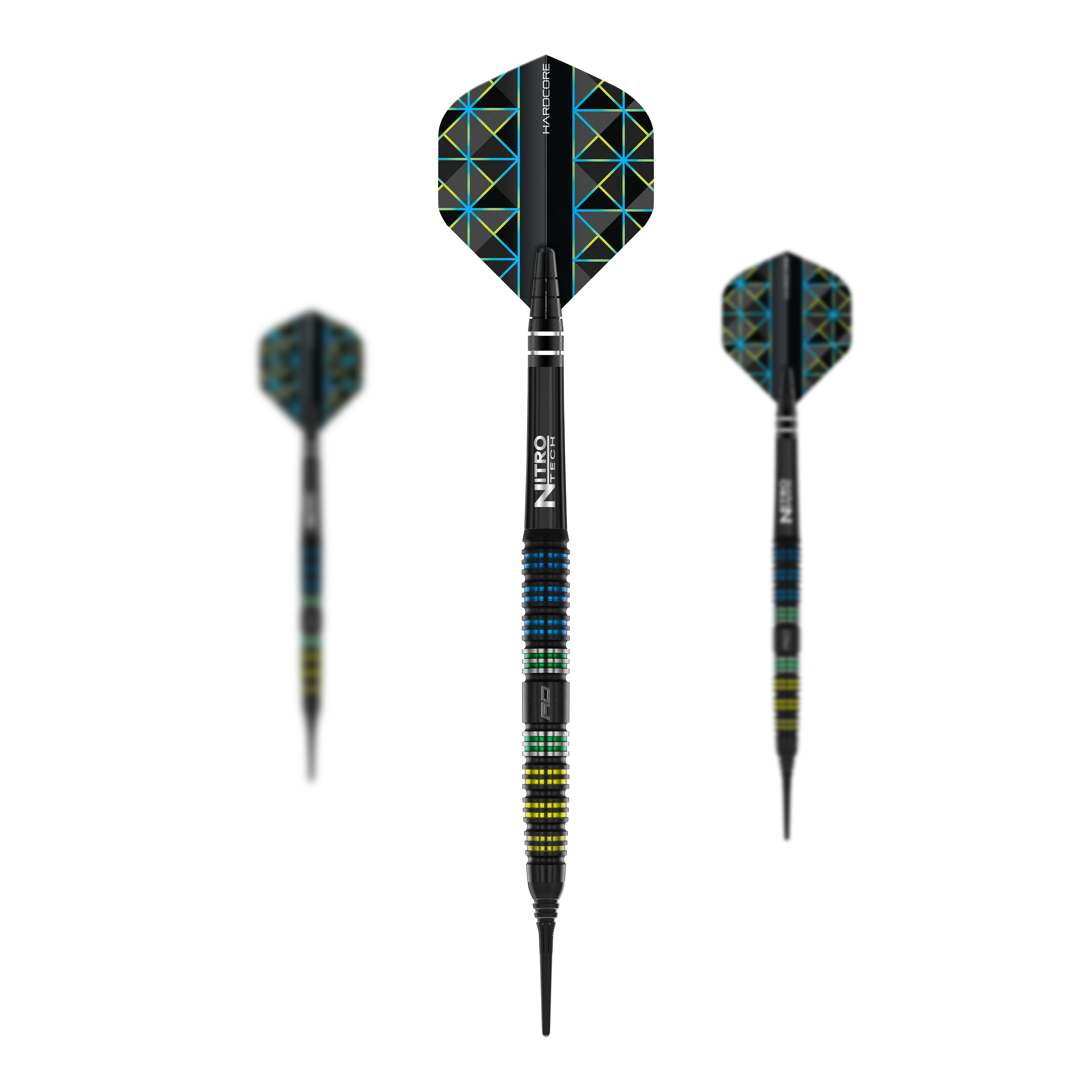 Red Dragon Dragonfly 95 Zwarte Taps Toelopende Zachte Darts - 18g