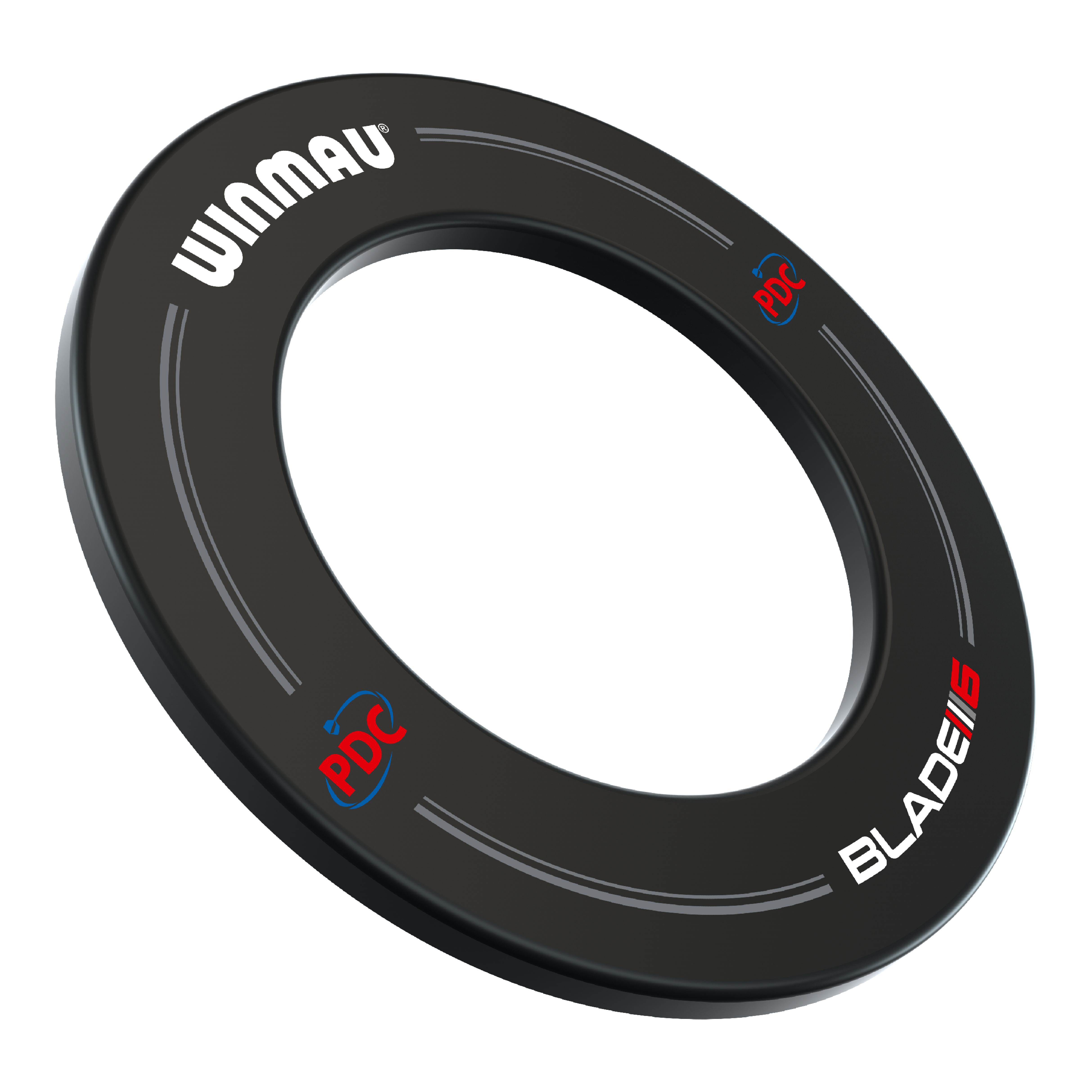 Abgebildet ist das Winmau Blade 6 Triple Core Set mit PDC Surround und zwei Sets Darts. Das Komplettset enthält alles für einen sofortigen Start ins Dartspiel.