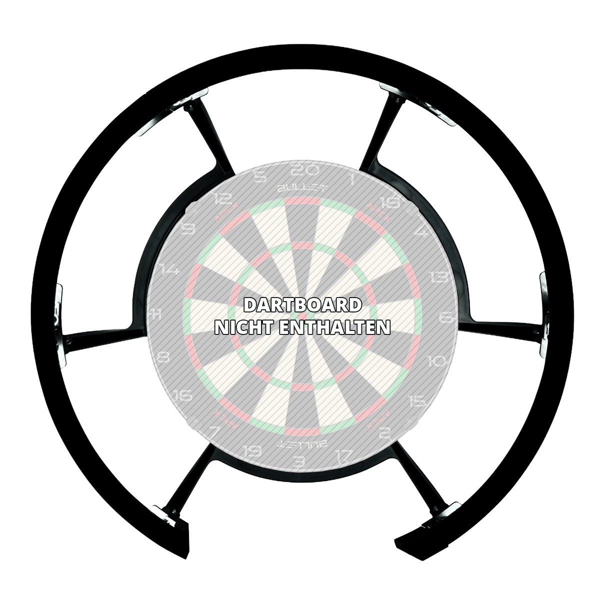 Bullet Radion 300 verlichtingssysteem Auf dem Bild ist das Bullet Radion 300 Beleuchtungs-System zu erkennen. Es sorgt für optimale Lichtverhältnisse beim Dartspiel.