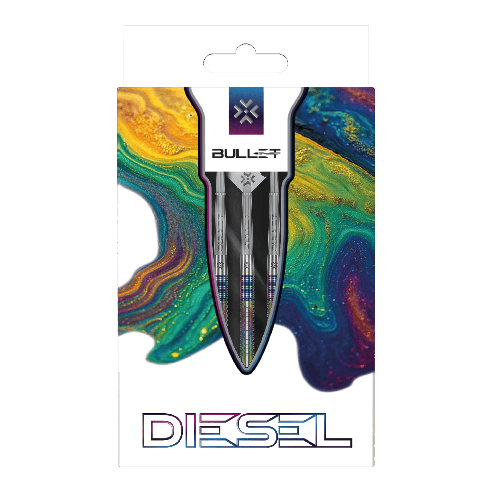Bullet Diesel V2 softdarts - 20 g Das Bild zeigt die Bullet Diesel V2 20g Soft Darts. Sie sind leicht und liegen gut in der Hand.