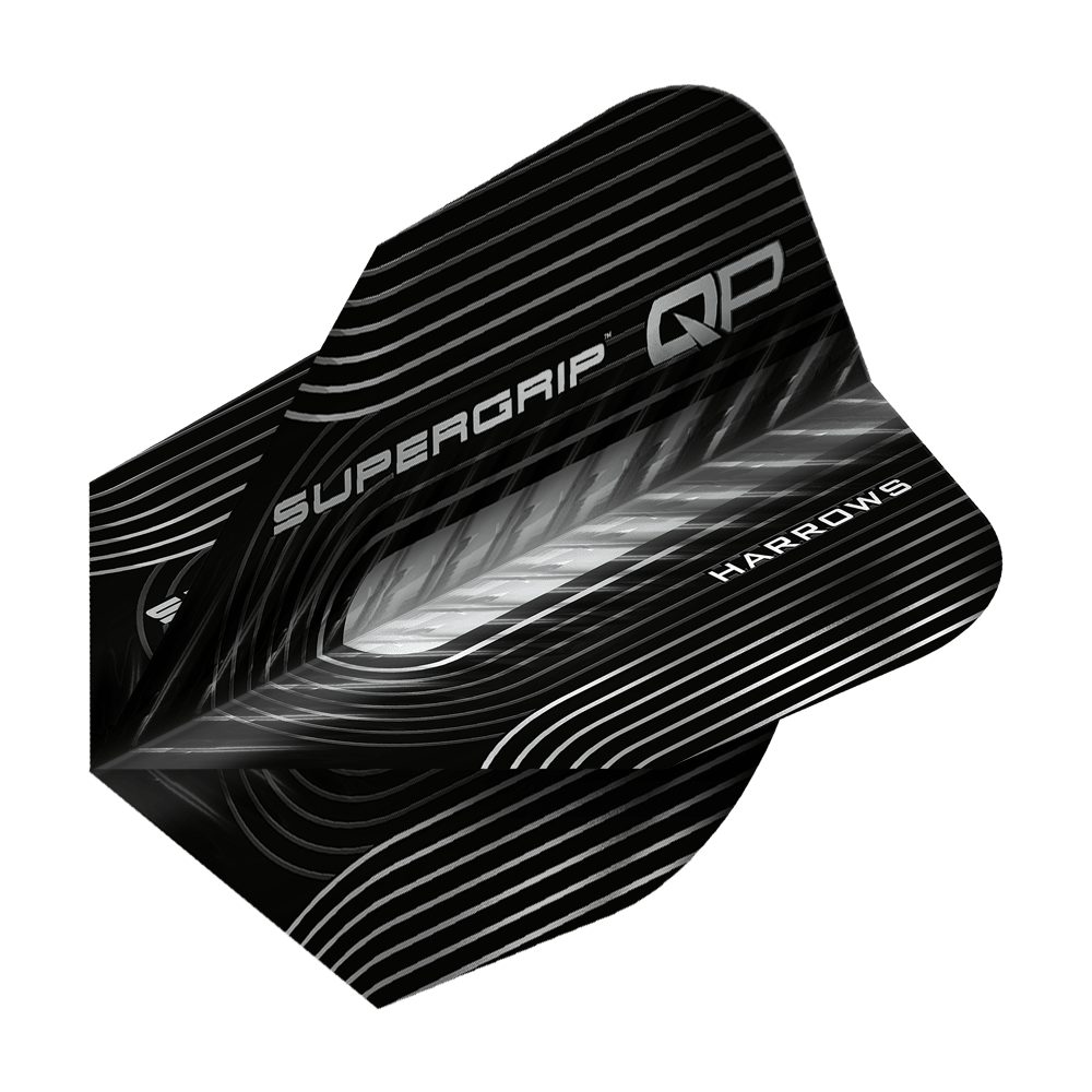 Harrow's Supergrip QP No6-vluchten Hier sieht man Harrows Supergrip QP No6 Flights. Das Produkt bietet hochwertige Dartflights für besseren Halt.