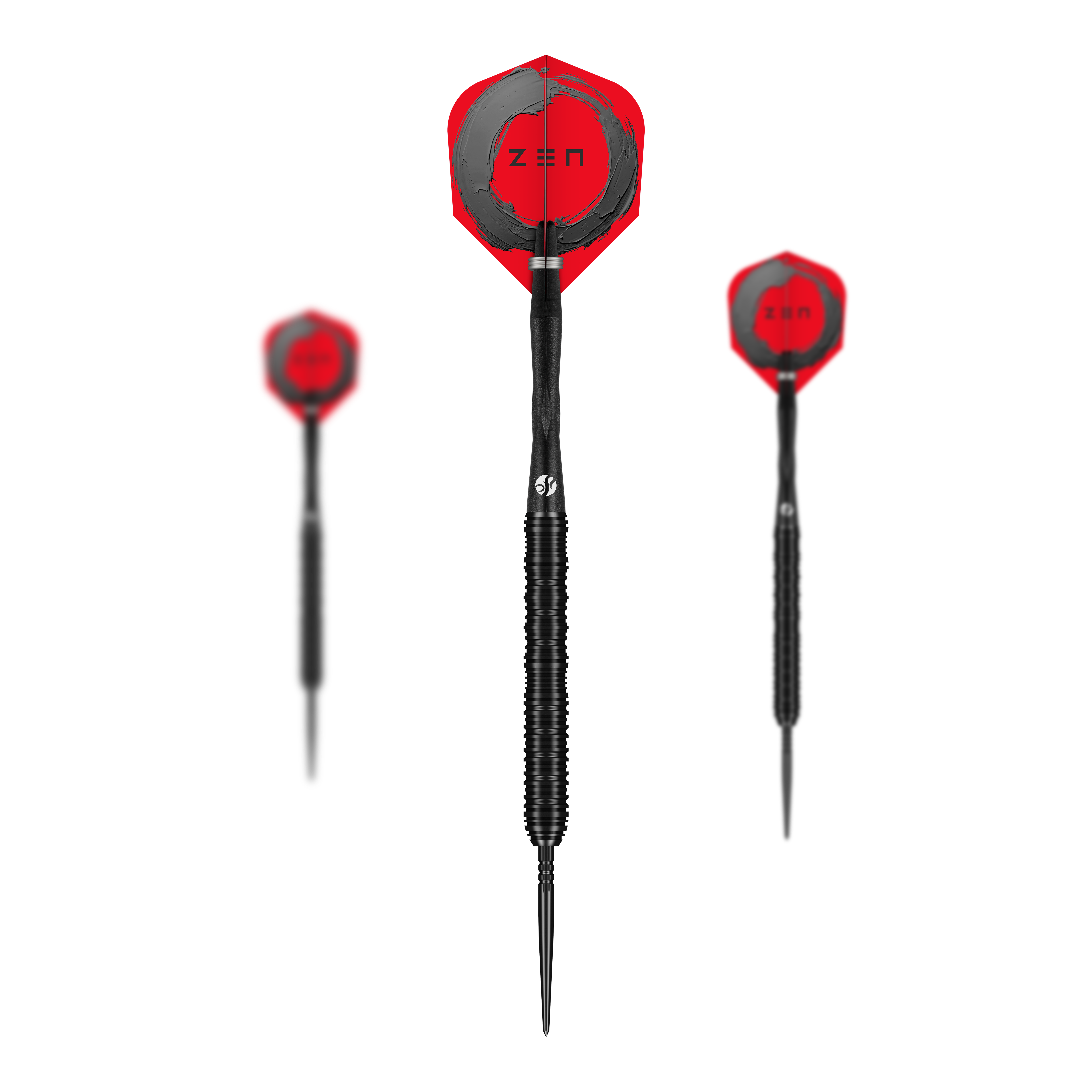 Shot ZEN Straight Turbo Point stalen dartpijlen - 23 g Zu sehen ist ein Set der Shot ZEN Straight Turbo Point Steeldarts in 23g. Dieses Darts-Set eignet sich perfekt für anspruchsvolle Dartspieler.