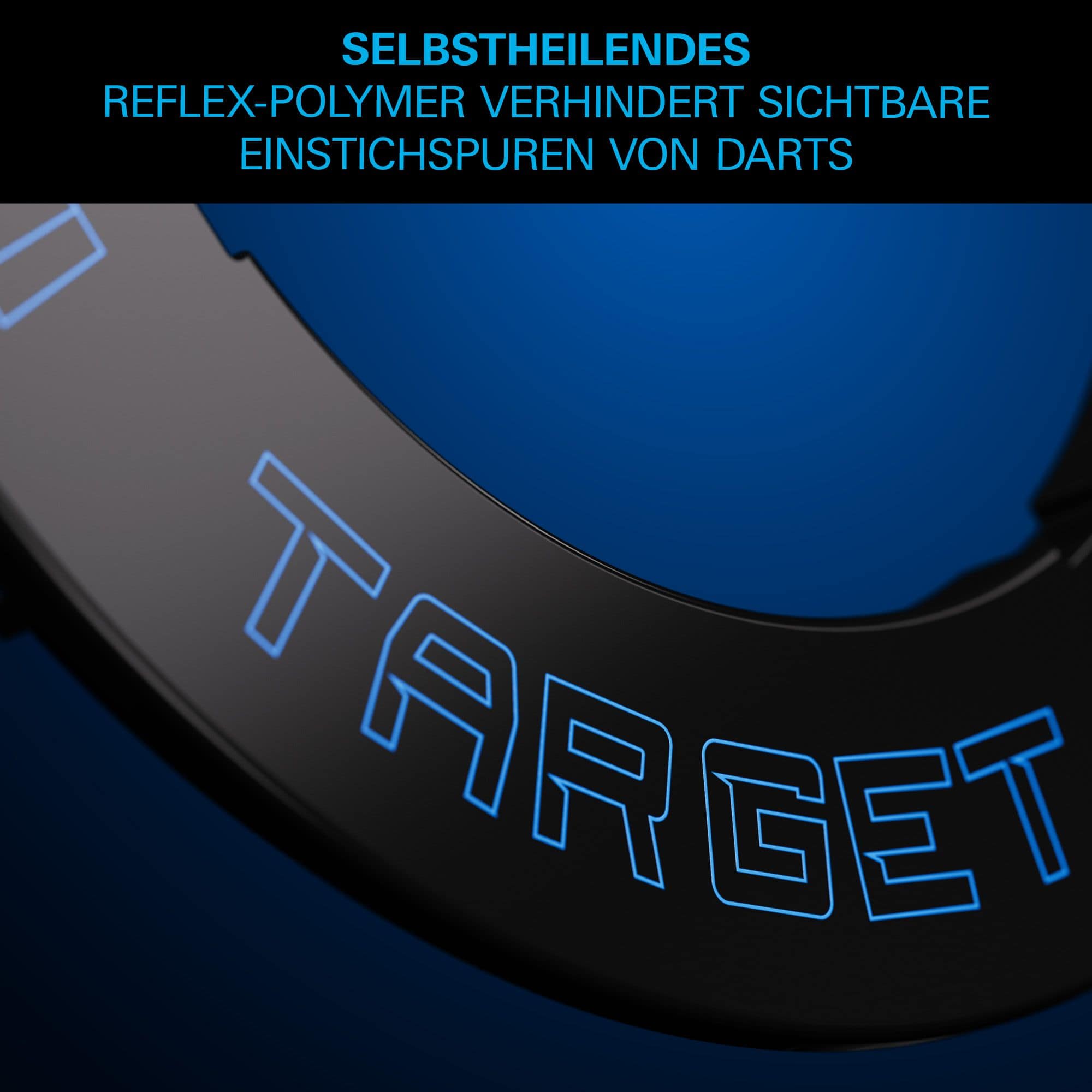 Target Corona Vision Dartboardomlijsting met inkepingen en verlichting