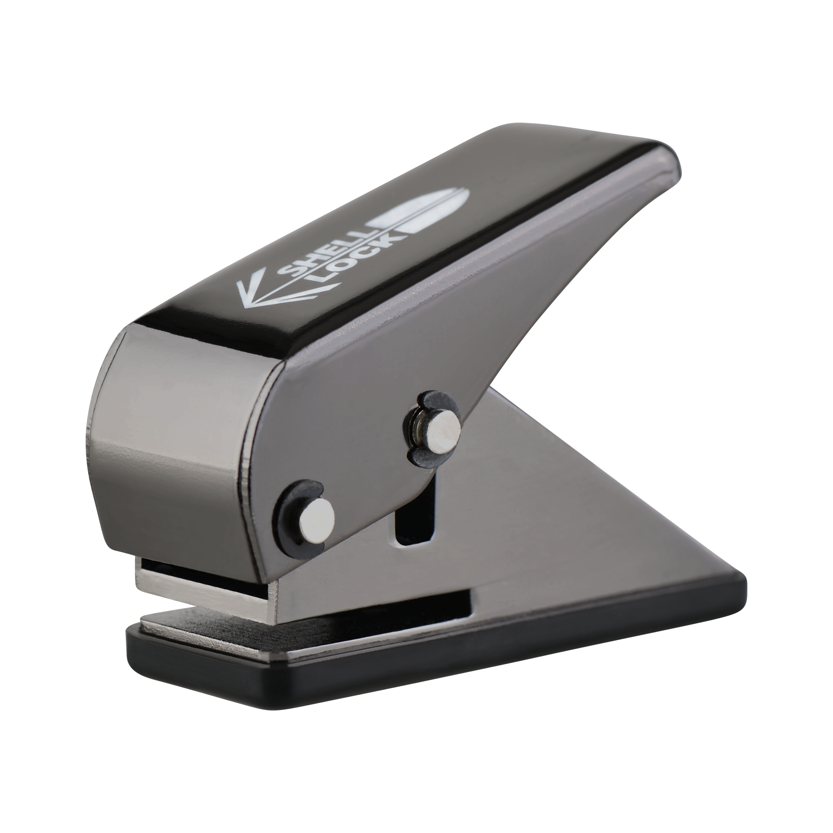 L-Style One80 Shell Lock Punch Vluchtpons Das Bild zeigt den L-Style One80 Shell Lock Punch Flightlocher. Dieses Produkt wird verwendet, um Löcher in Dartflights zu stanzen.