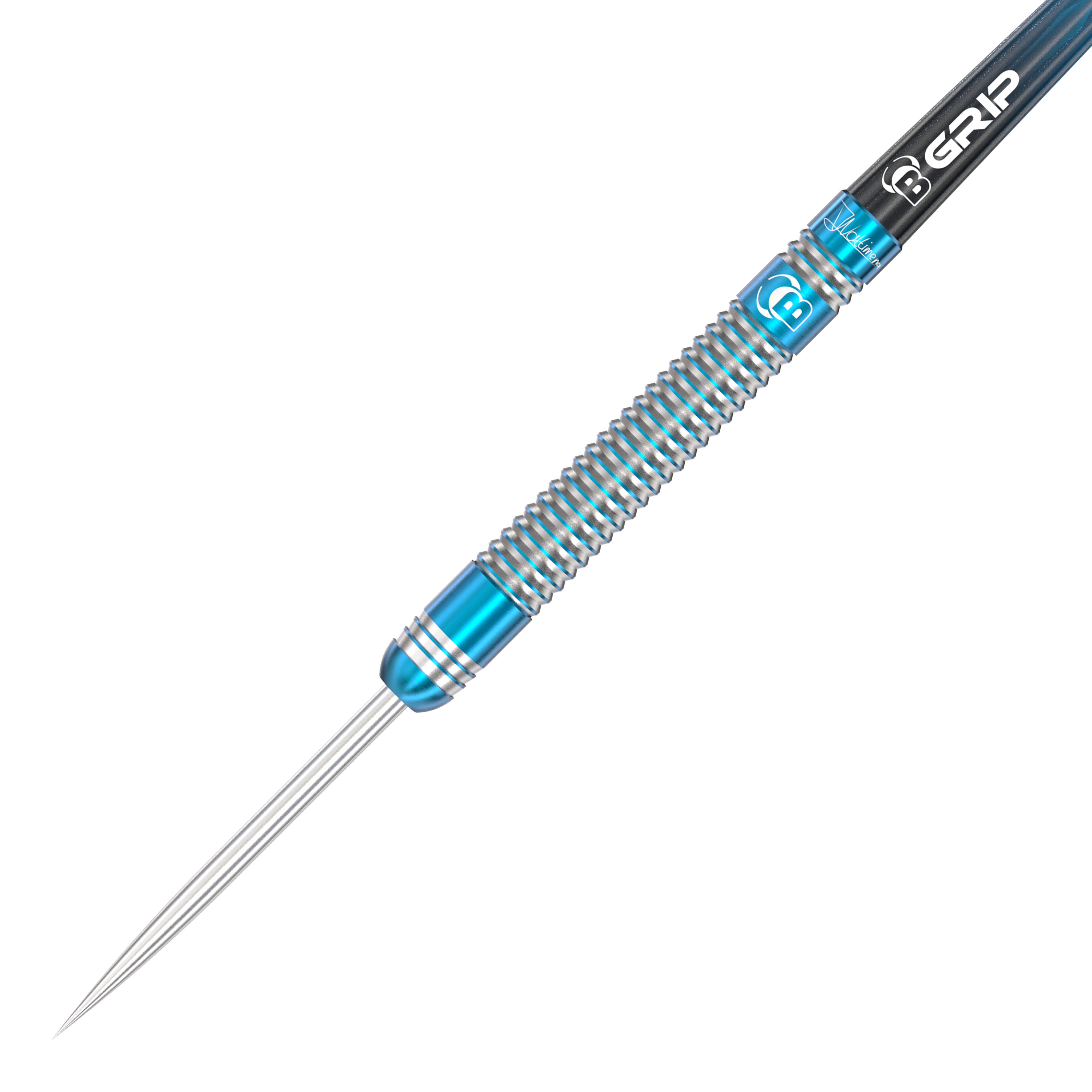 Bulls Jermaine Wattimena Generatie 3 steel darts Der Bulls Jermaine Wattimena Generation 3 Steeldart hat ein silbernes Barrel mit blauen Akzenten. Der Dart besitzt feine Rillen für optimalen Grip und Präzision beim Wurf.