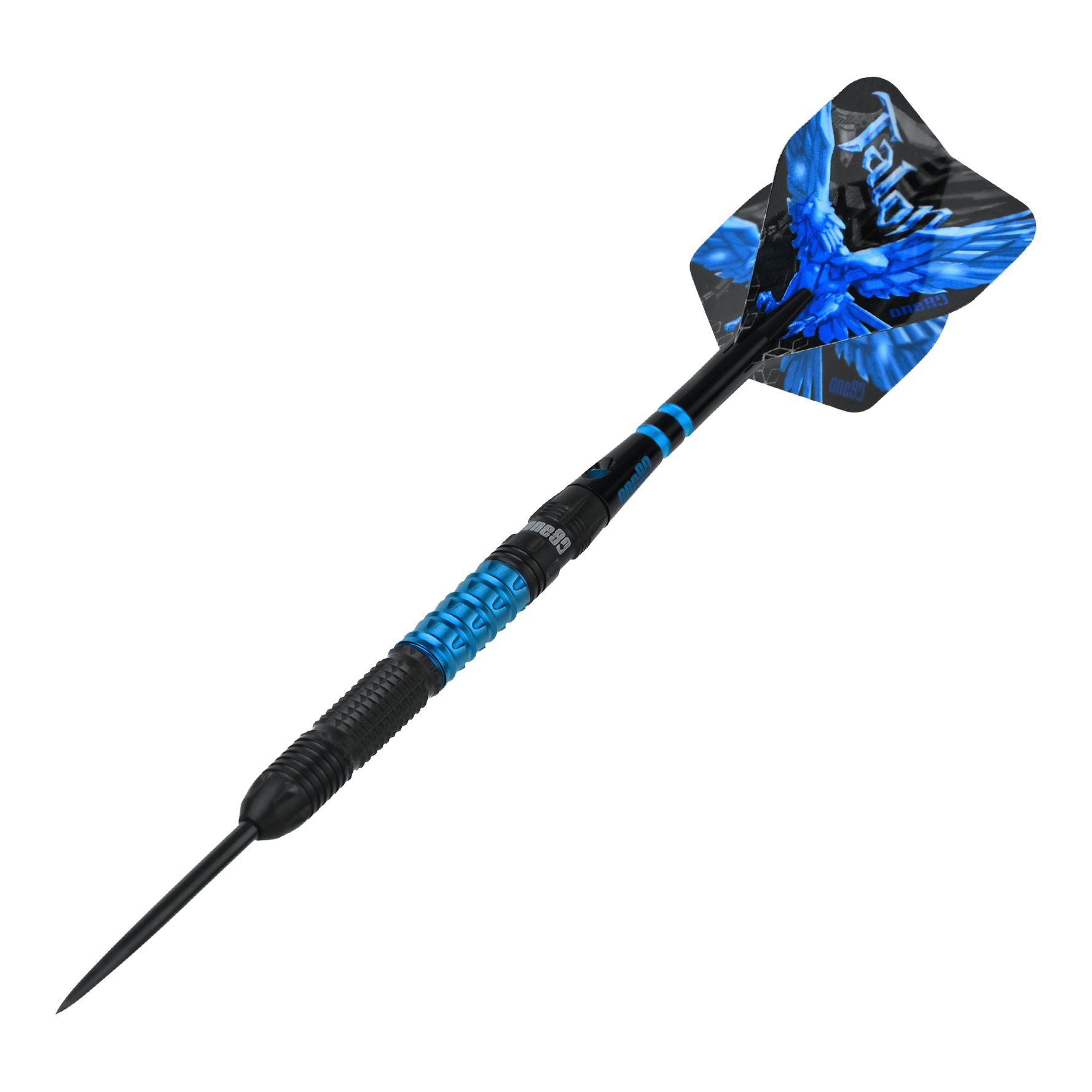 One80 Talon T1 stalen dartpijlen Das Bild zeigt die One80 Talon Steeldarts. Es handelt sich um präzise gefertigte Steeldarts für anspruchsvolle Spieler.
