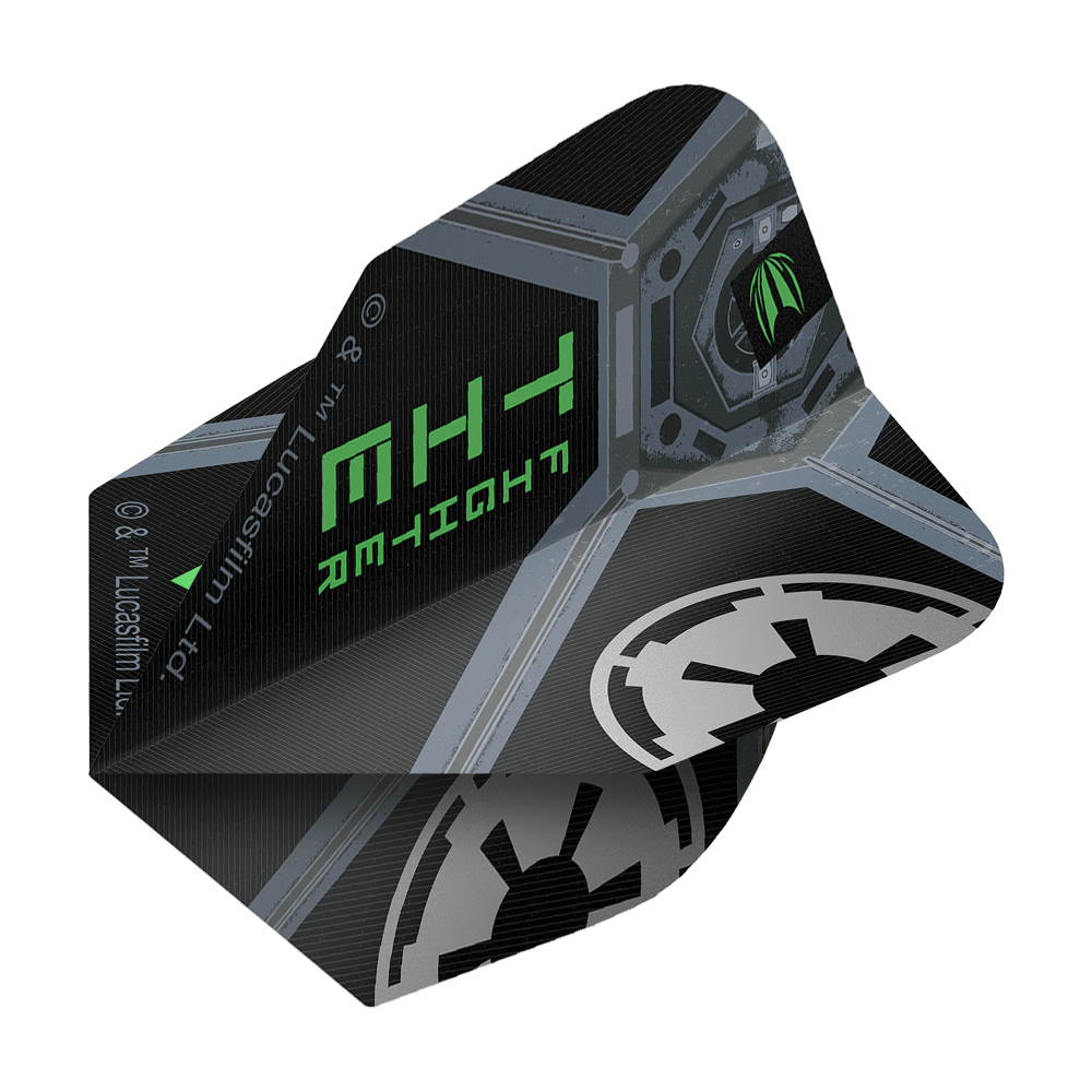 Target Star Wars ProUltra Tie Fighter No6 Flights. Diese Dart-Flights zeigen ein Star Wars Tie Fighter Design.