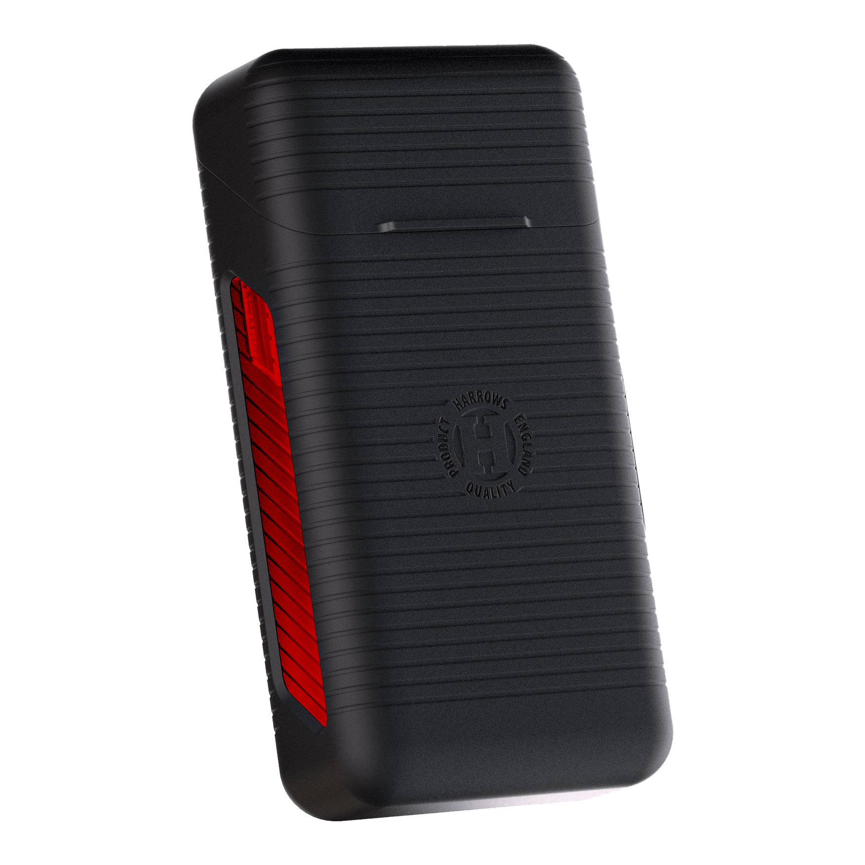 Das Bild zeigt ein rotes Dartcase. Es ist ein Harrows Vault Dartcase in der Farbe Rot.