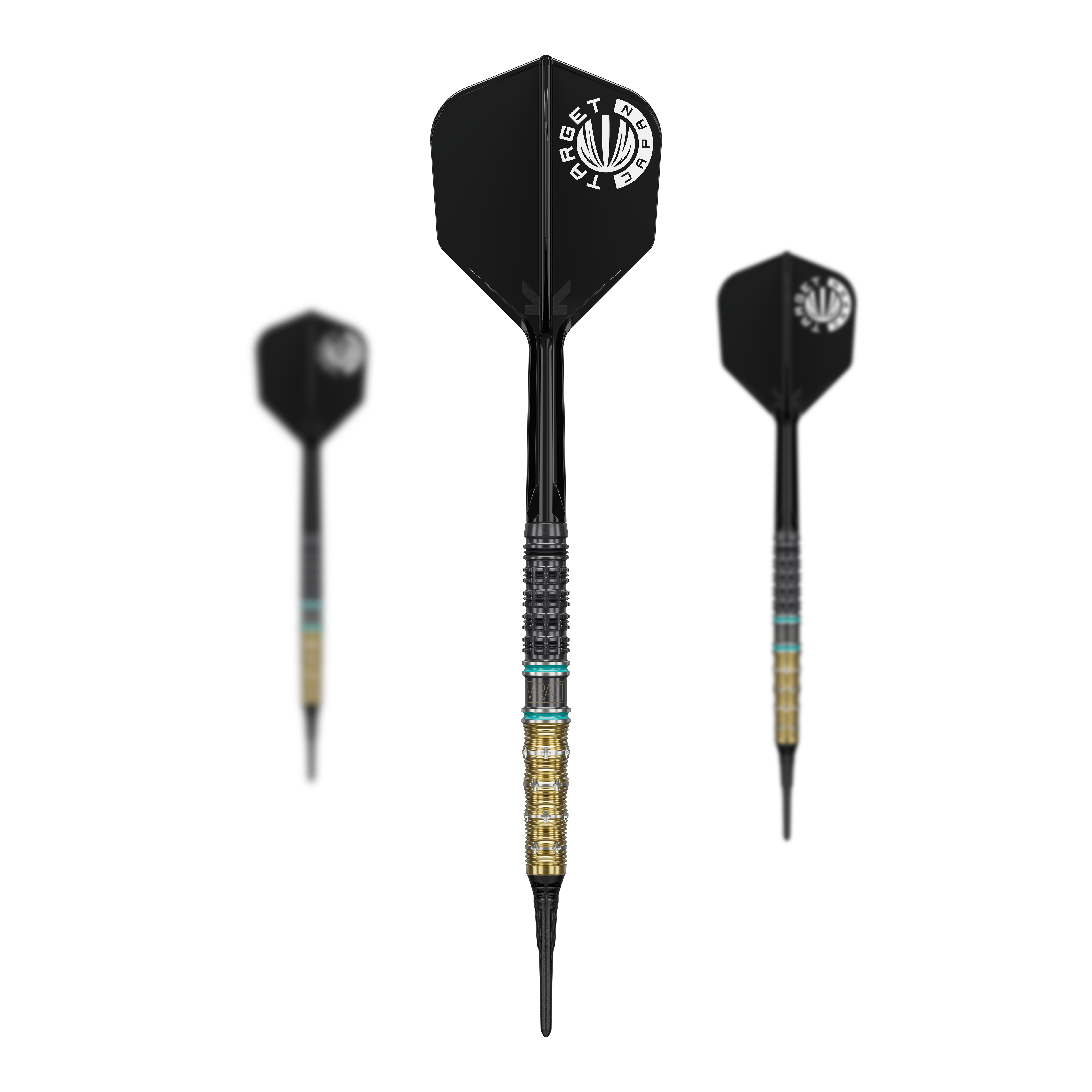 Target Mikuru Suzuki The Miracle GEN7.5 Soft Darts - 19g Das Bild zeigt die Target Mikuru Suzuki The Miracle GEN7.5 Softdarts mit 19 Gramm. Die Darts sind auf einem weißen Hintergrund dargestellt.