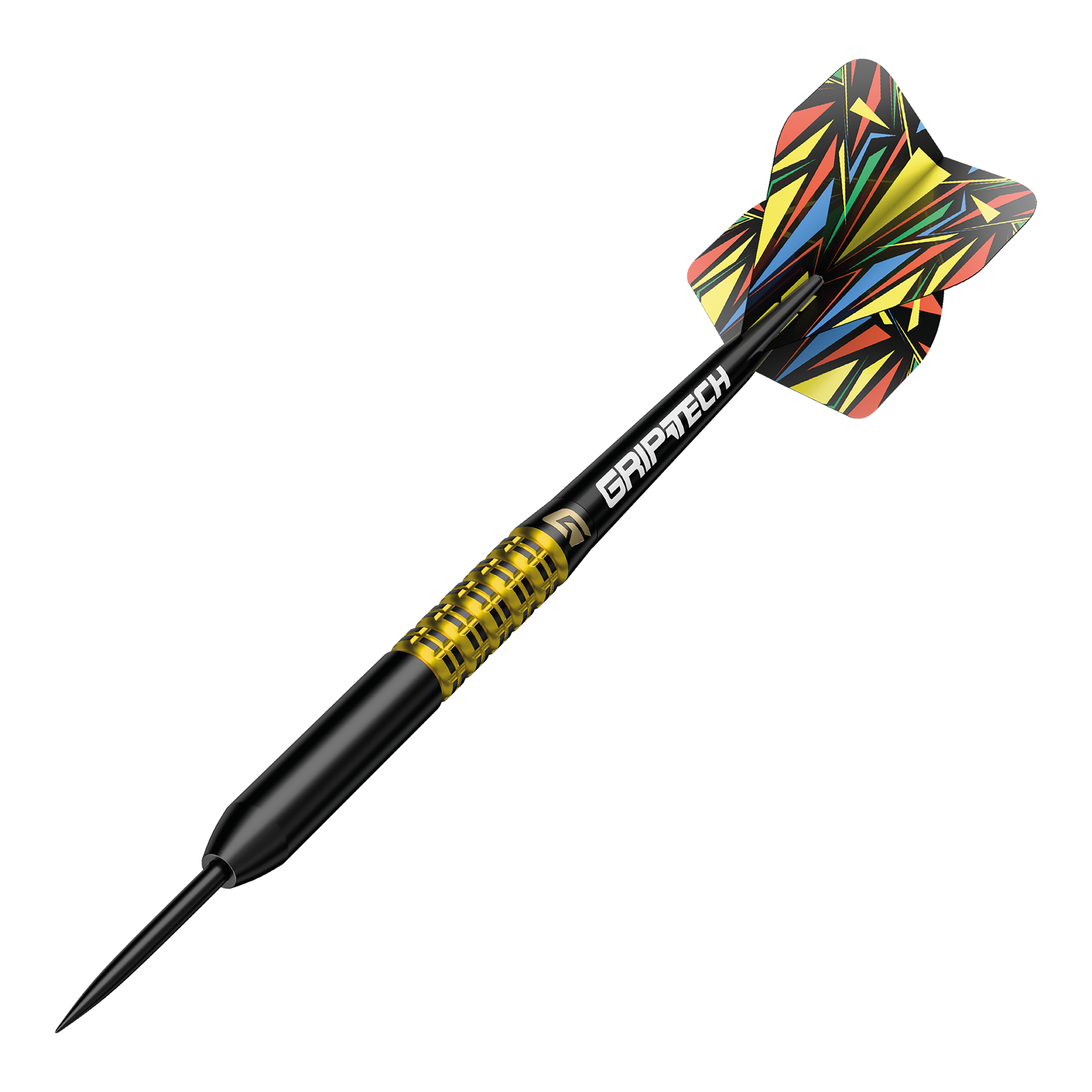 GOAT Athlete gele wolfraamstalen dartpijlen Hier ist ein gelber Tungsten-Steeldart abgebildet. Der Dateiname ist 'GD7000770 GOAT Athlete Yellow Tungsten Steeldarts 4'.