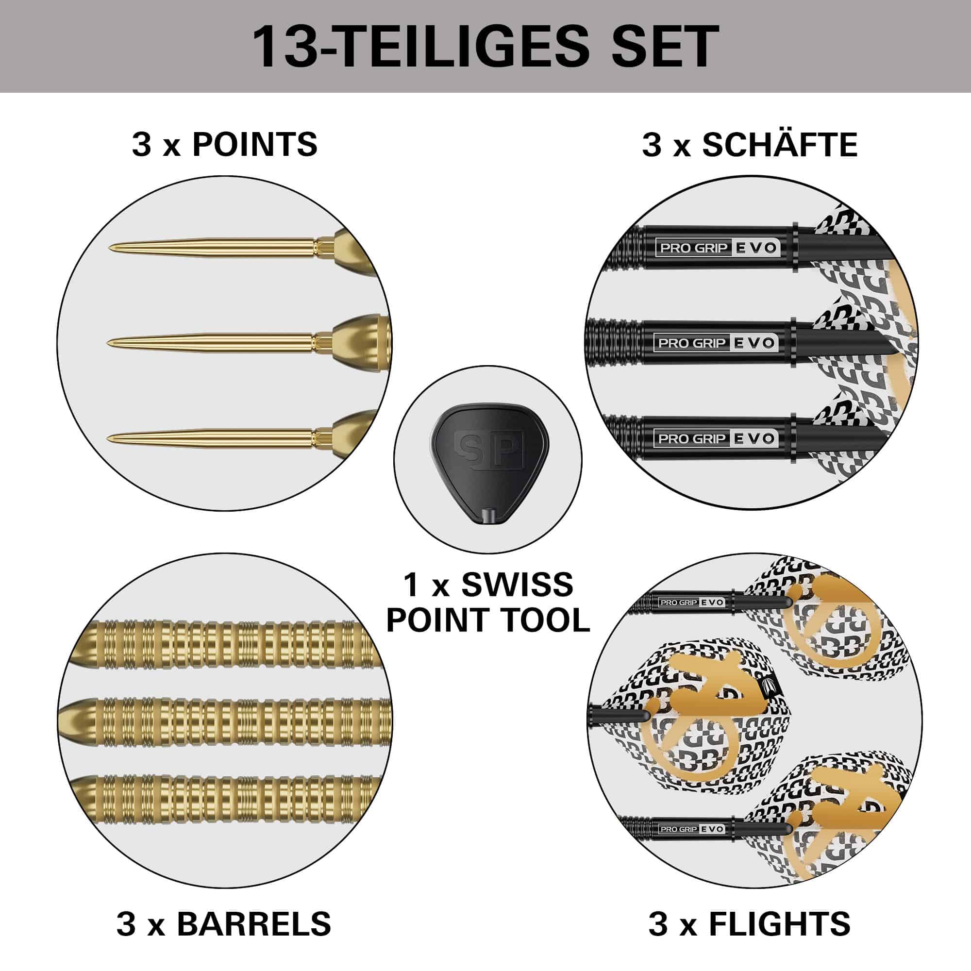 Target Bolide Envy 04 Swiss Point stalen dartpijlen Das Bild zeigt die Target Bolide Envy 04 Swiss Point Steeldarts. Diese Darts bieten Präzision und Qualität für das Dartspiel.