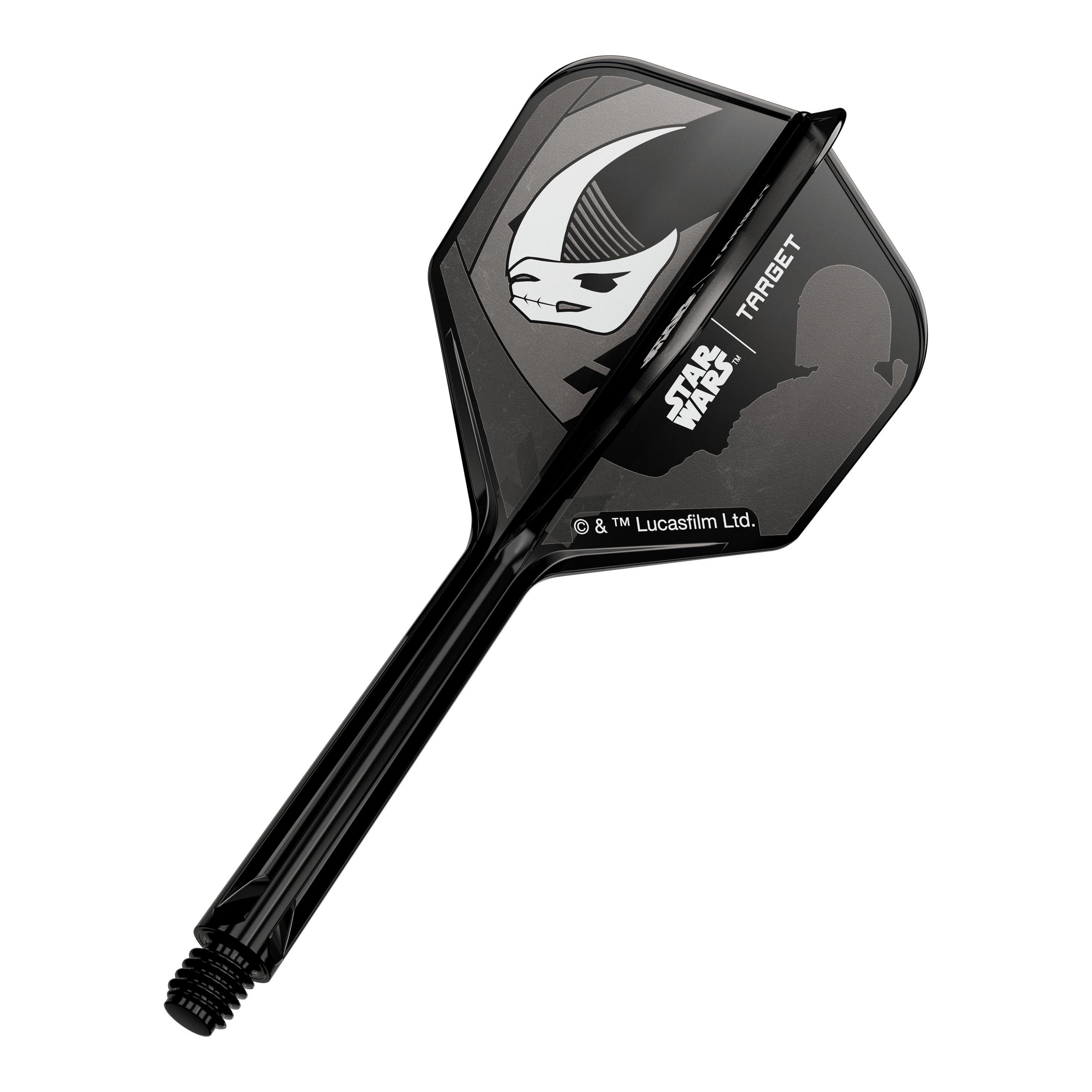 Target Star Wars K-Flex Set Mandalorian nr. 6 Flights Abgebildet ist das Produkt '410625_Target_StarWars_K-Flex_Mandalorian_Armour_No6_Flights_33mm_1a'. Vermutlich sind darauf Mandalorian Armour Dart-Flights dargestellt.