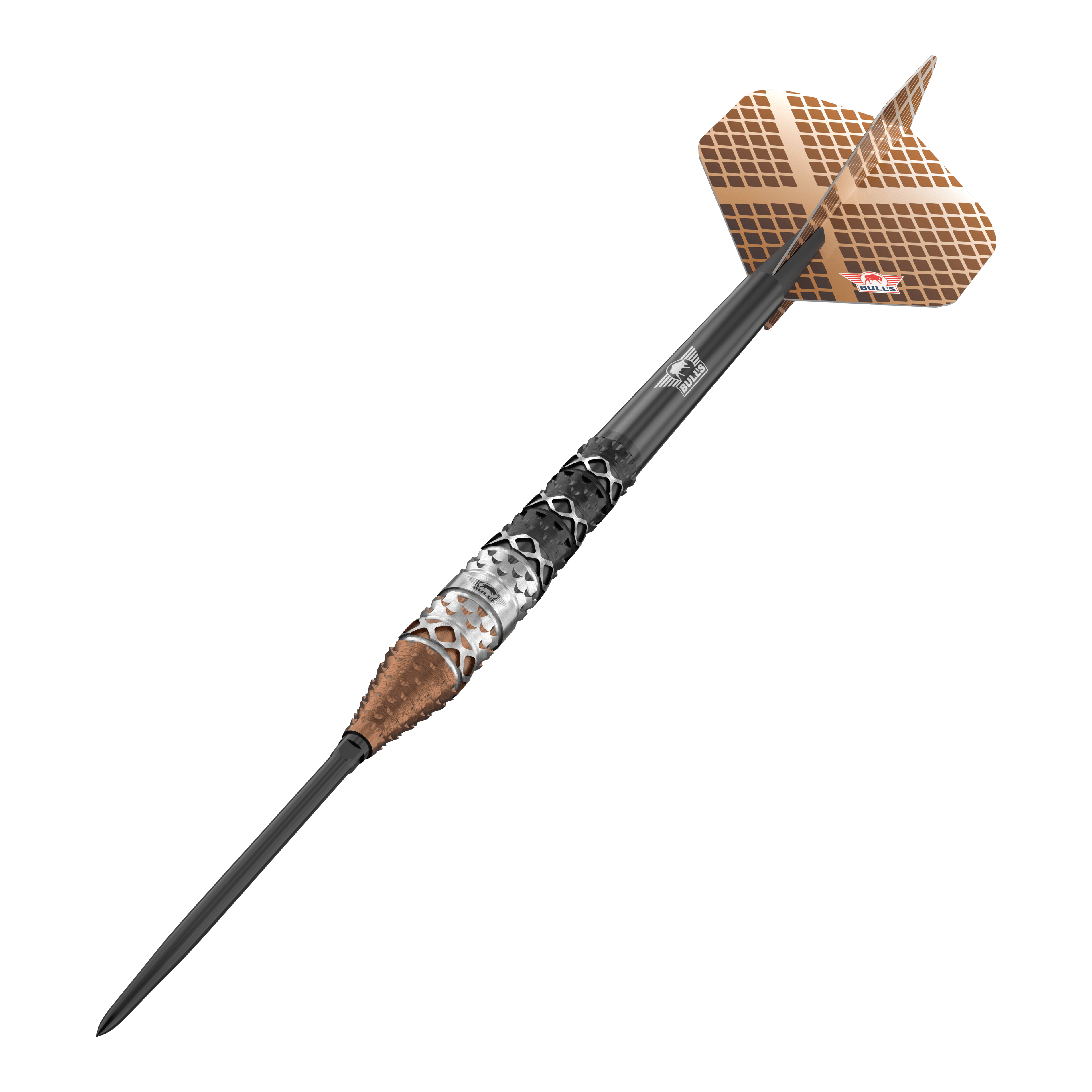 Bulls NL Max Hopp 95% Converteerbare Punten Steeldarts Abgebildet sind die Bulls NL Max Hopp 95% Convertible Points Steeldarts mit innovativem Spitzenwechsel-System. Das Produkt besticht durch Präzision und modernes Design.