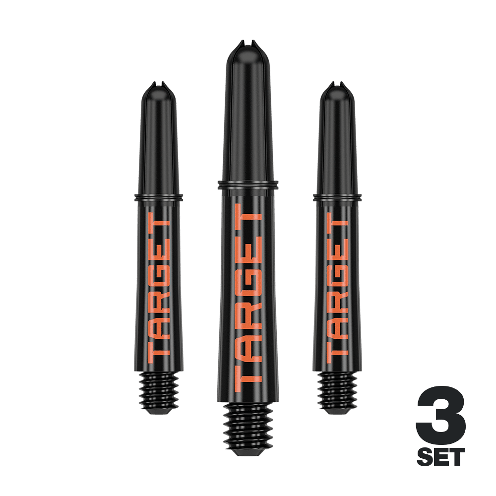 Target Pro Grip TAG Shafts - 3 sets - Zwart Oranje