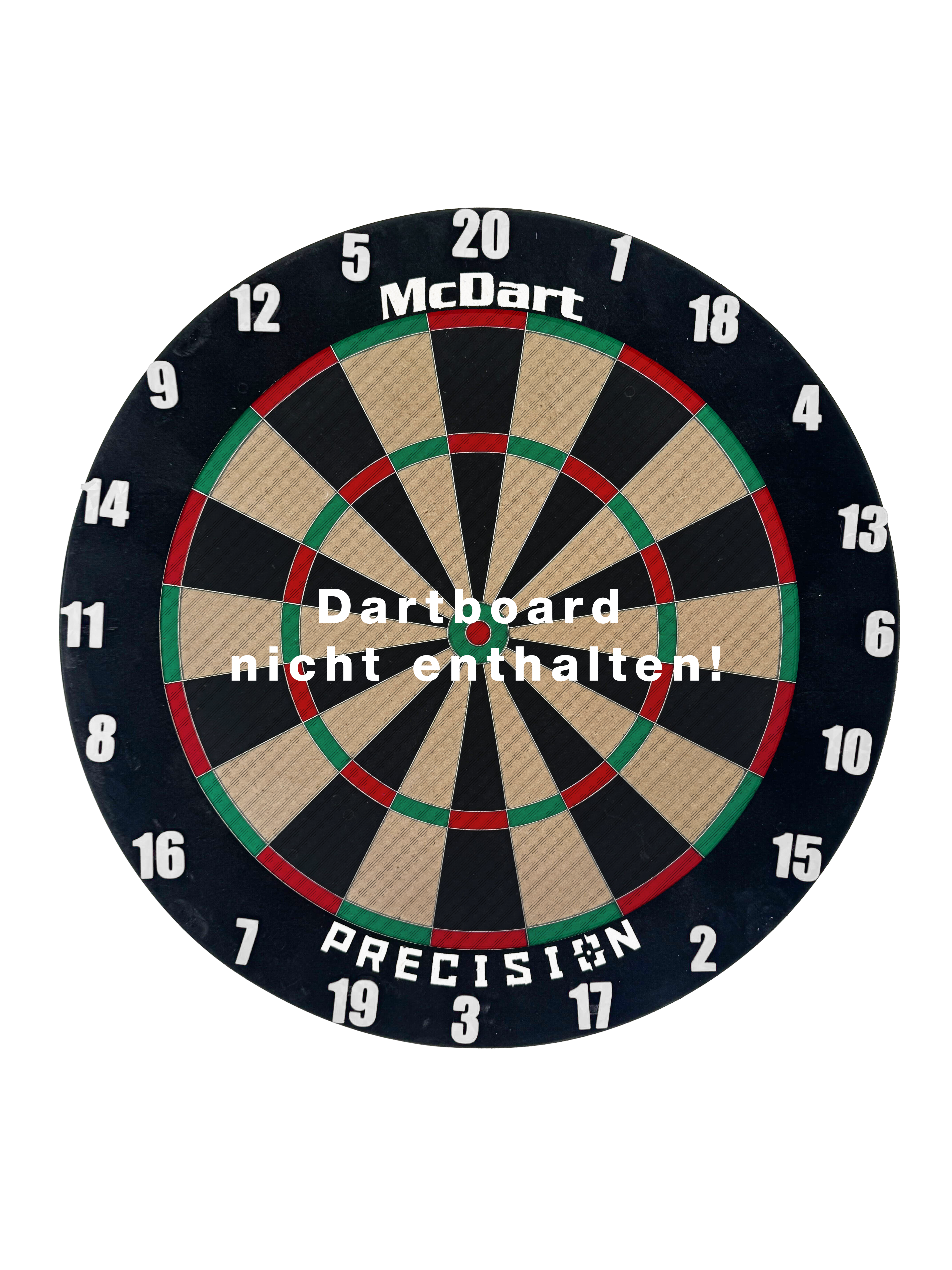 McDart Dartbord Nummerringen / Klassieke Nummerringen Das Classic Weiß Board ist auf diesem Bild abgebildet. Es hat eine schlichte, weiße Oberfläche.