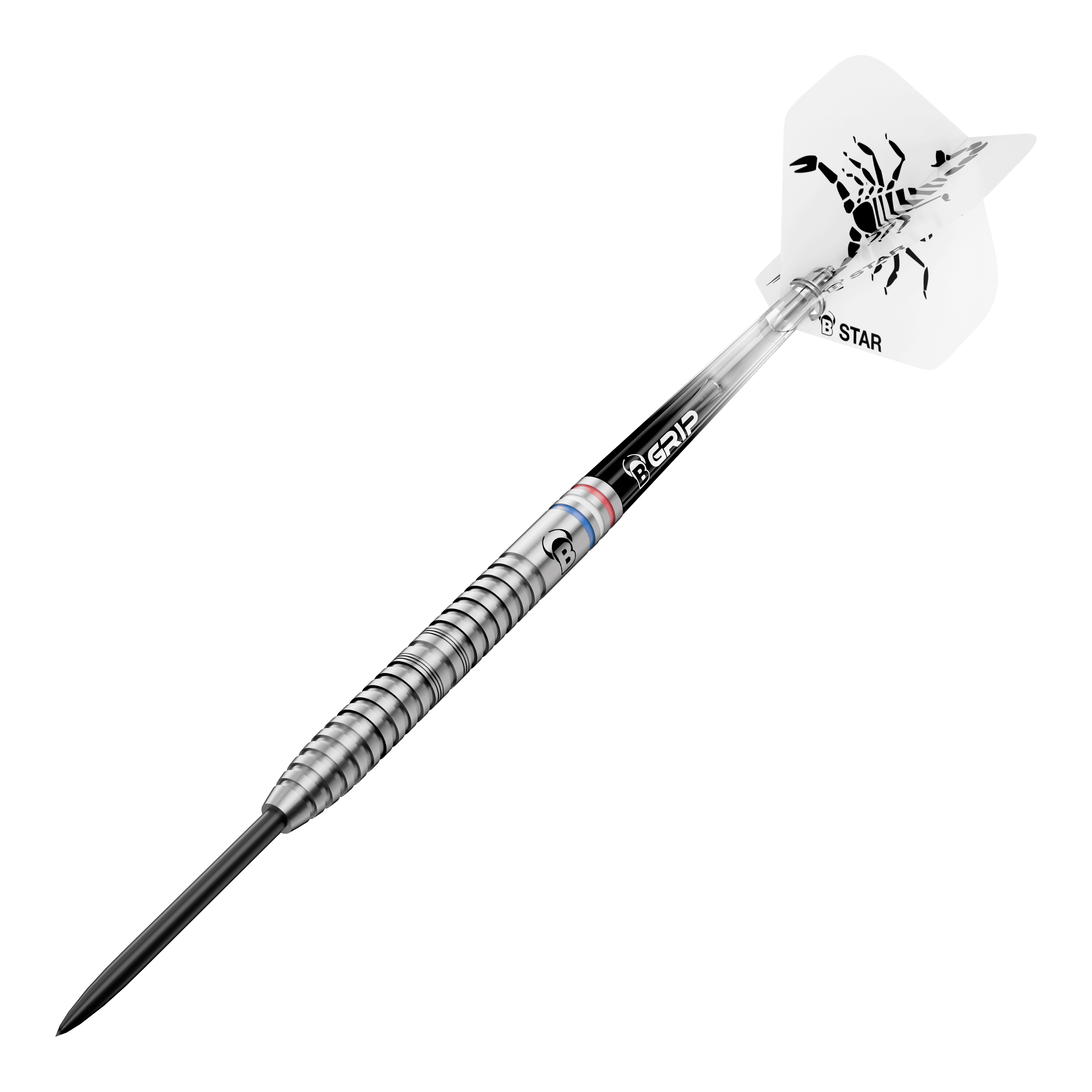 Bulls Challenger Kendji Steinbach Steeldarts - 23g Abgebildet sind die Bulls Challenger Kendji Steinbach Steeldarts mit einem Gewicht von 23g. Die Darts haben ein markantes Design und sind speziell für Steeldart-Spieler entwickelt.