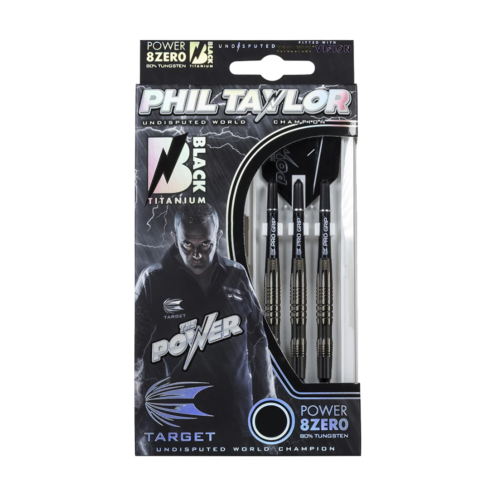 Target Phil Taylor Power 8zero Black Titanium Softdarts - 20g