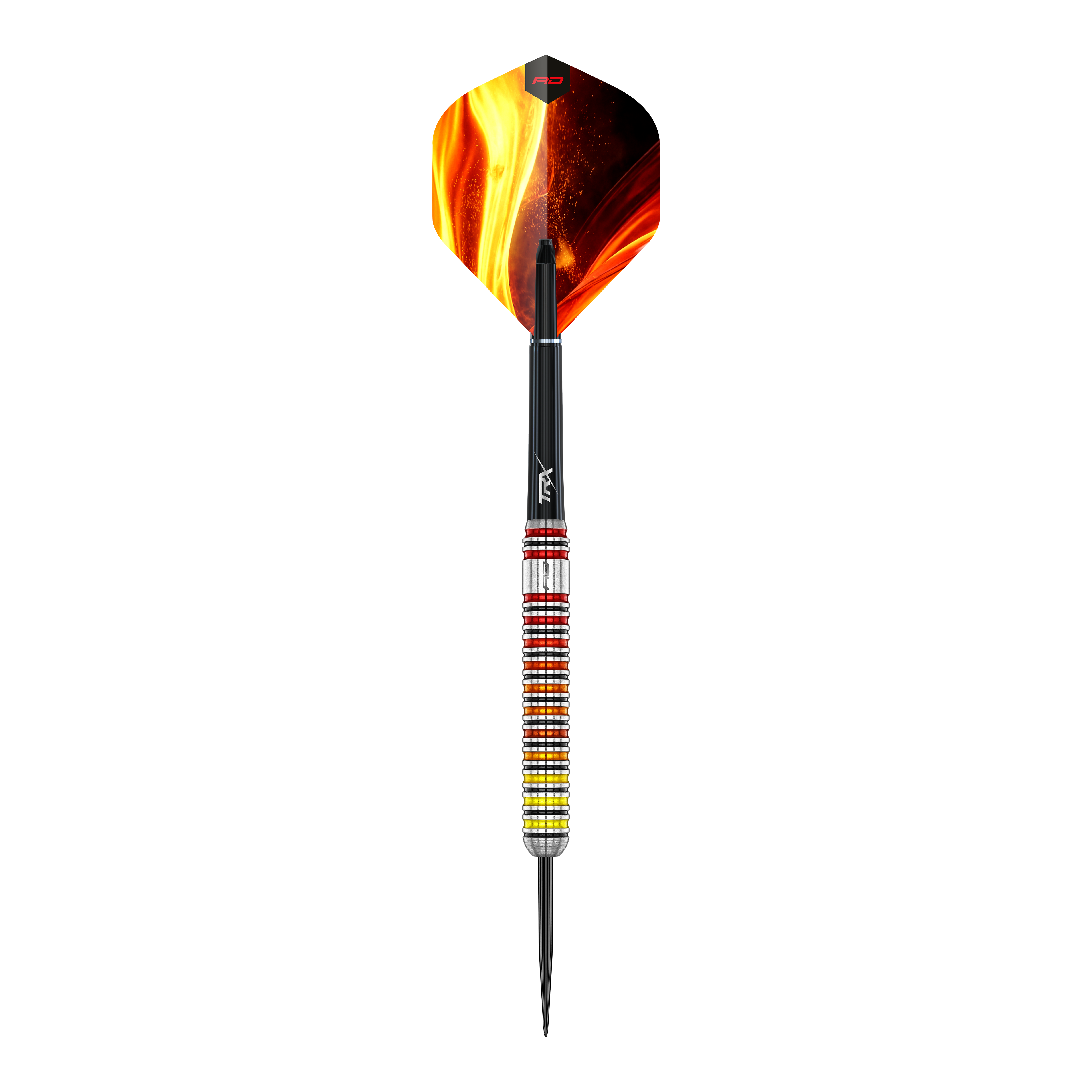 Red Dragon Oven Stalen Darts Das Bild zeigt einen Red Dragon Furnace Steeldart. Der Pfeil ist für das klassische Steeldartspiel hergestellt.