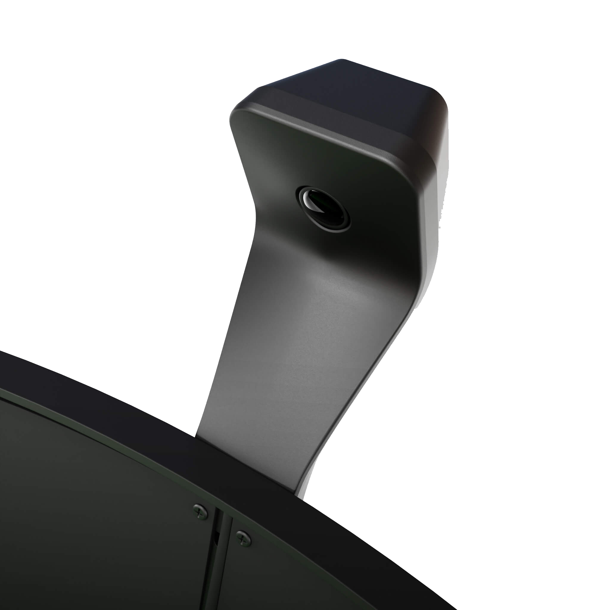 Scolia Home 2 FLEX - Elektronisch autoscoringsysteem met verlichtingsring 2026 Das Bild zeigt einen Teil des Scolia Home 2 FLEX Electronic Score Systems mit Beleuchtungsring. Zu sehen ist eine schwarze Kameraeinheit, die am oberen Rand eines Dartboards befestigt ist.