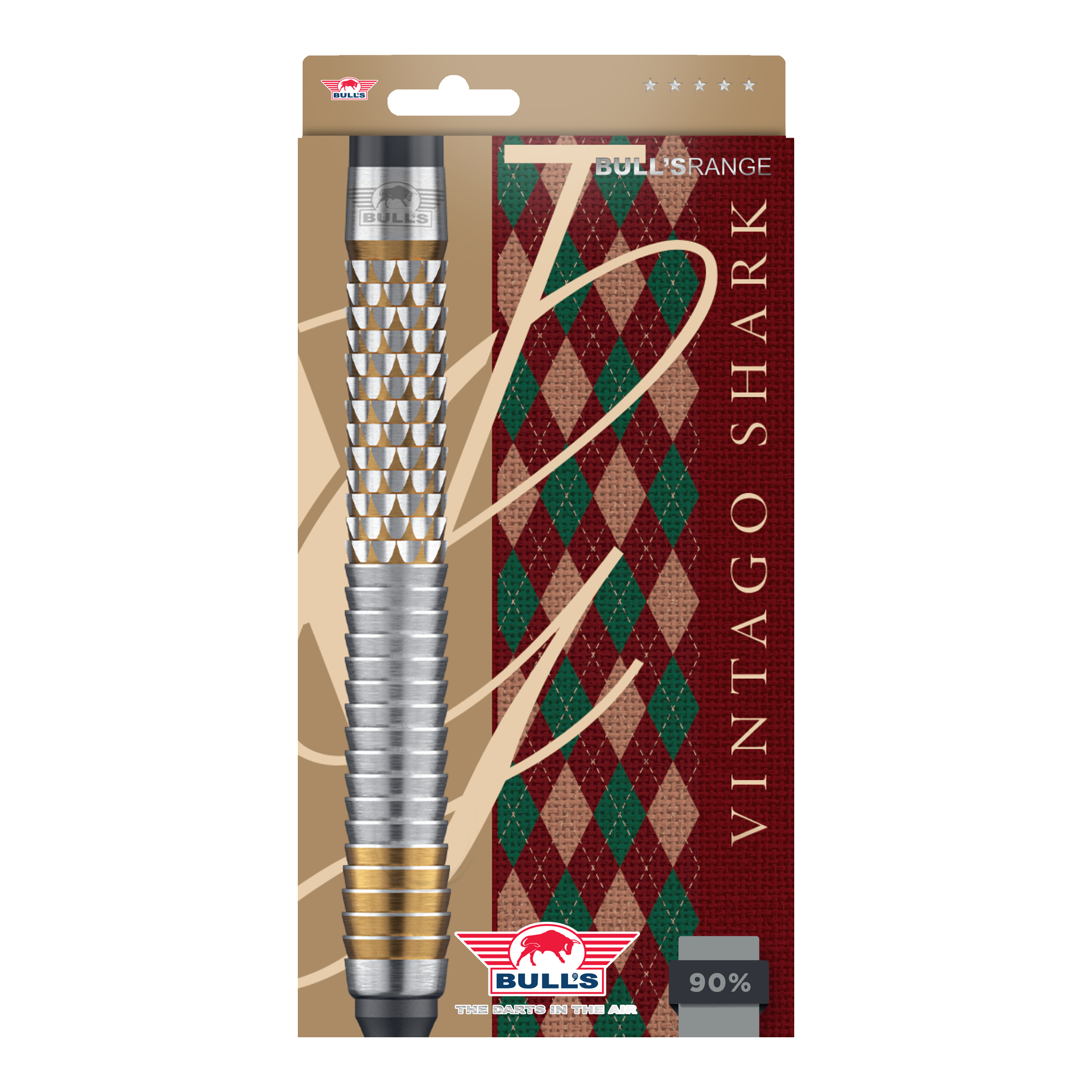 Hier sieht man die Bulls NL Vintago Shark Softdarts - 18g. Sie sind ideal für Softdartspieler geeignet.
