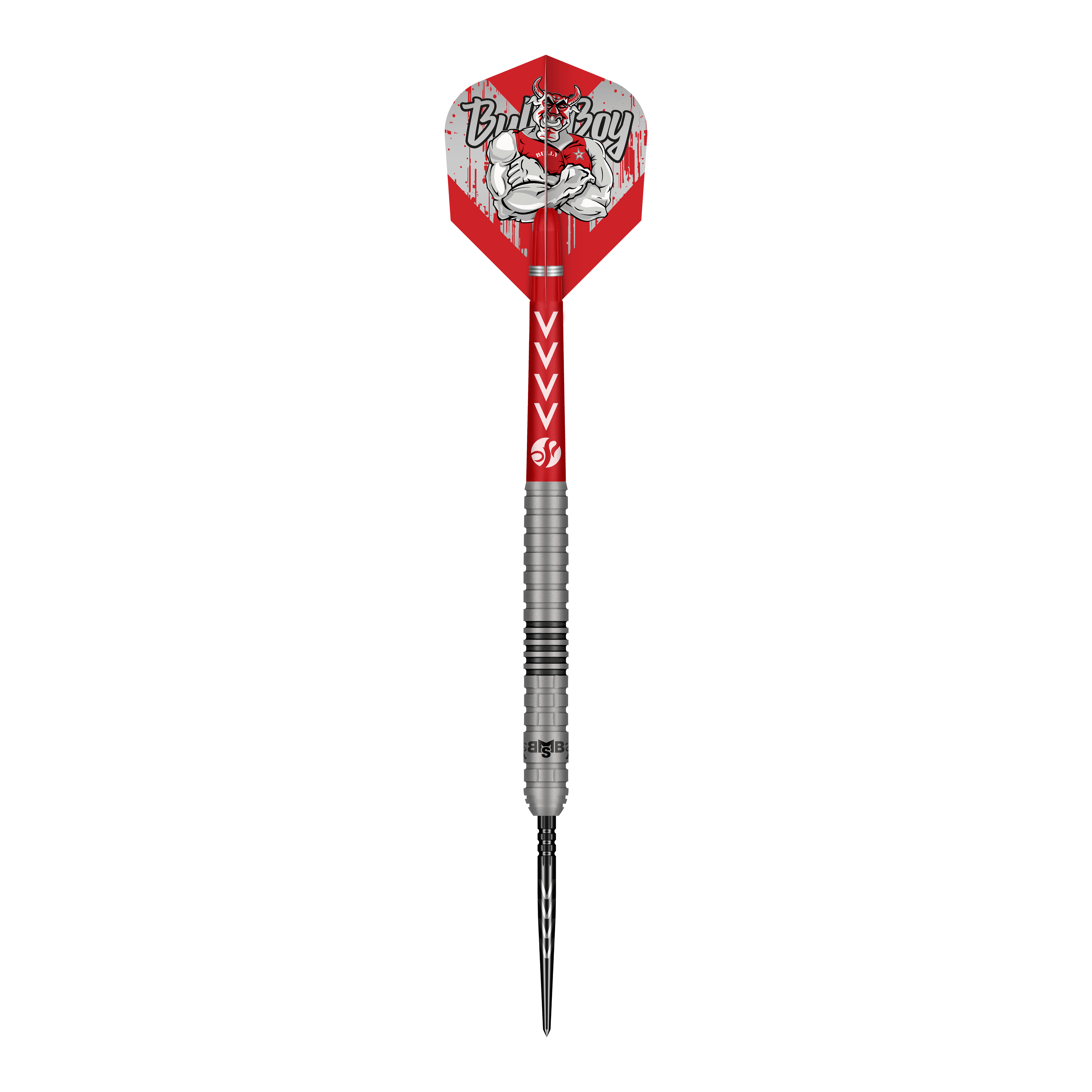 Shot met Michael Smith Series 2 Turbo Point stalen dartpijlen Dieses Bild präsentiert die Shot Michael Smith Series 2 Turbo Point Steeldarts. Die Pfeile gehören zur beliebten Michael Smith Kollektion.