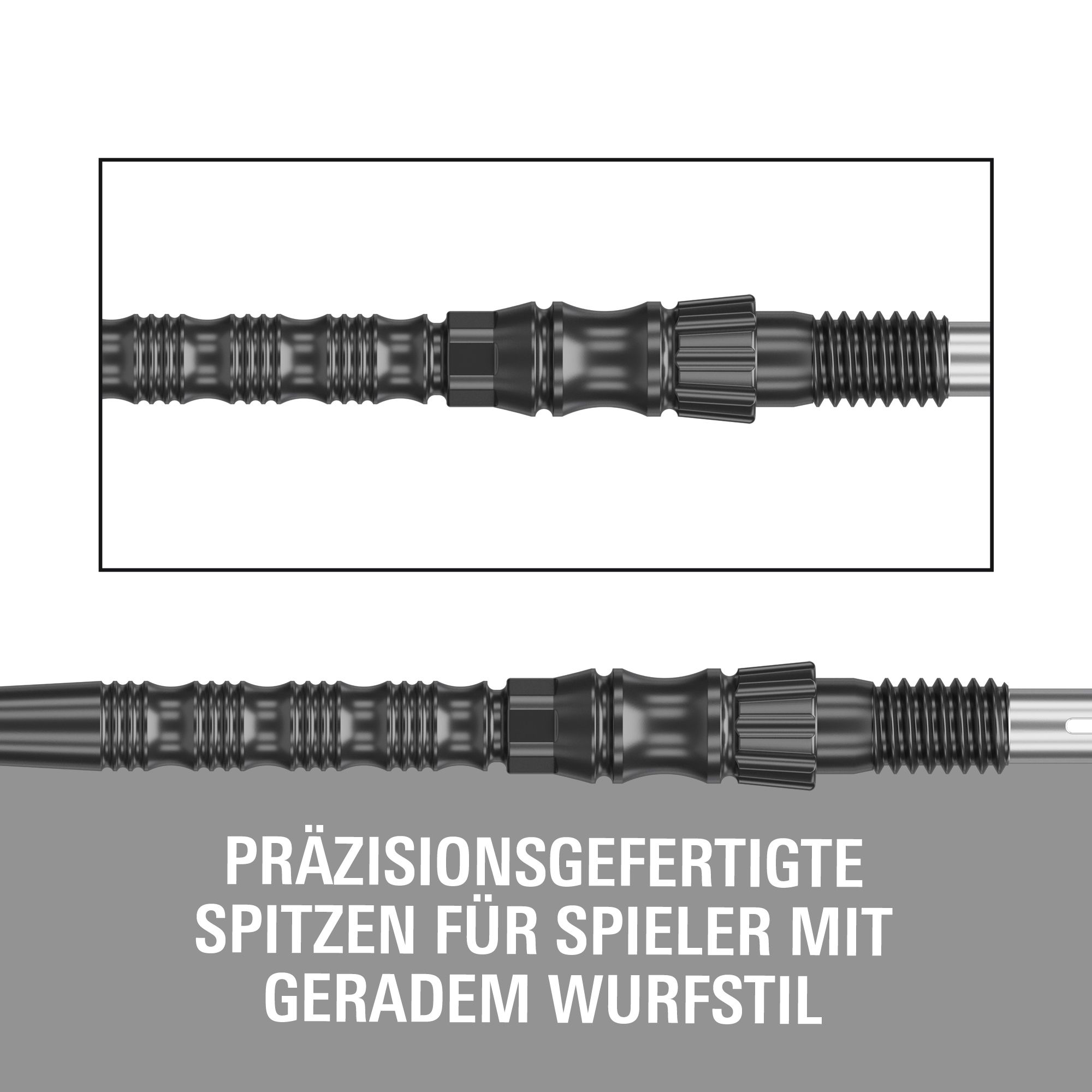 Target Signature Swiss Point TRB stalen dartpunten - zwart Target Signature Swiss Point TRB Steeldartspitzen in Schwarz. Das Foto präsentiert die Dartspitzen detailliert.