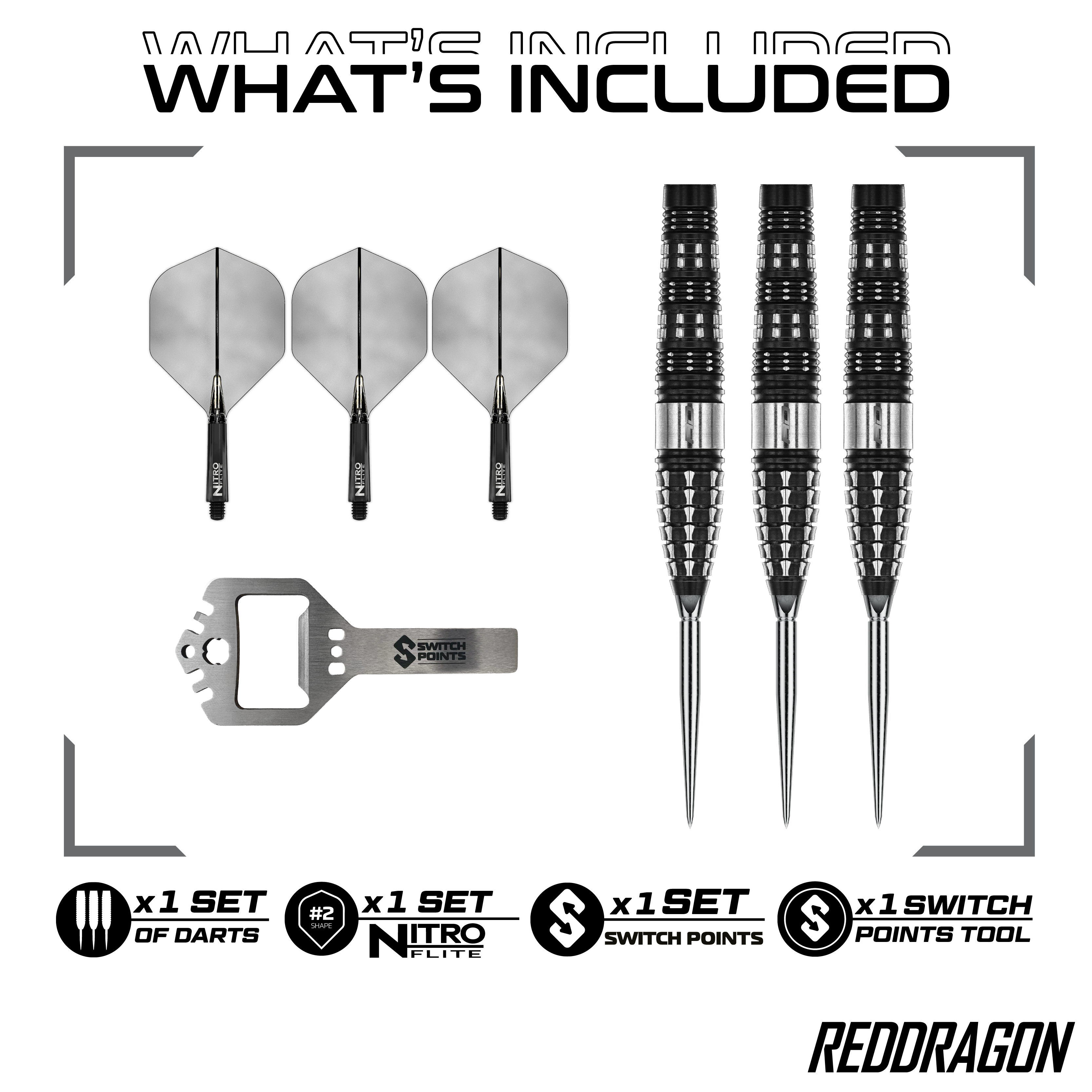 Red Dragon Verkenning Torpedo Stalen Pijltjes Abgebildet sind die Red Dragon Recon Torpedo Steeldarts - 23g. Dieses Produkt ist für Präzision und hohe Leistung entwickelt.