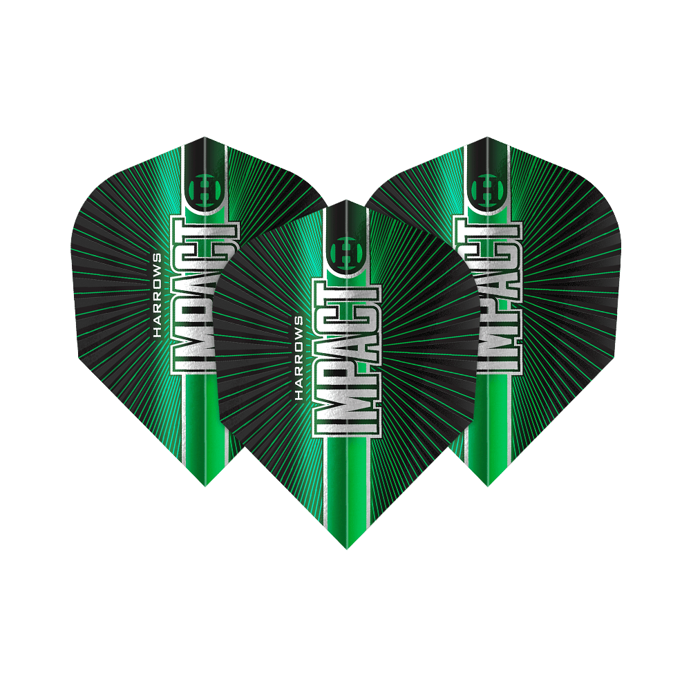Harrows Impact No. 6 Vluchten Gezeigt werden die Harrows Impact No6 Flights. Dieses Produkt sind spezielle Flights für Darts mit besonderer Stabilität.