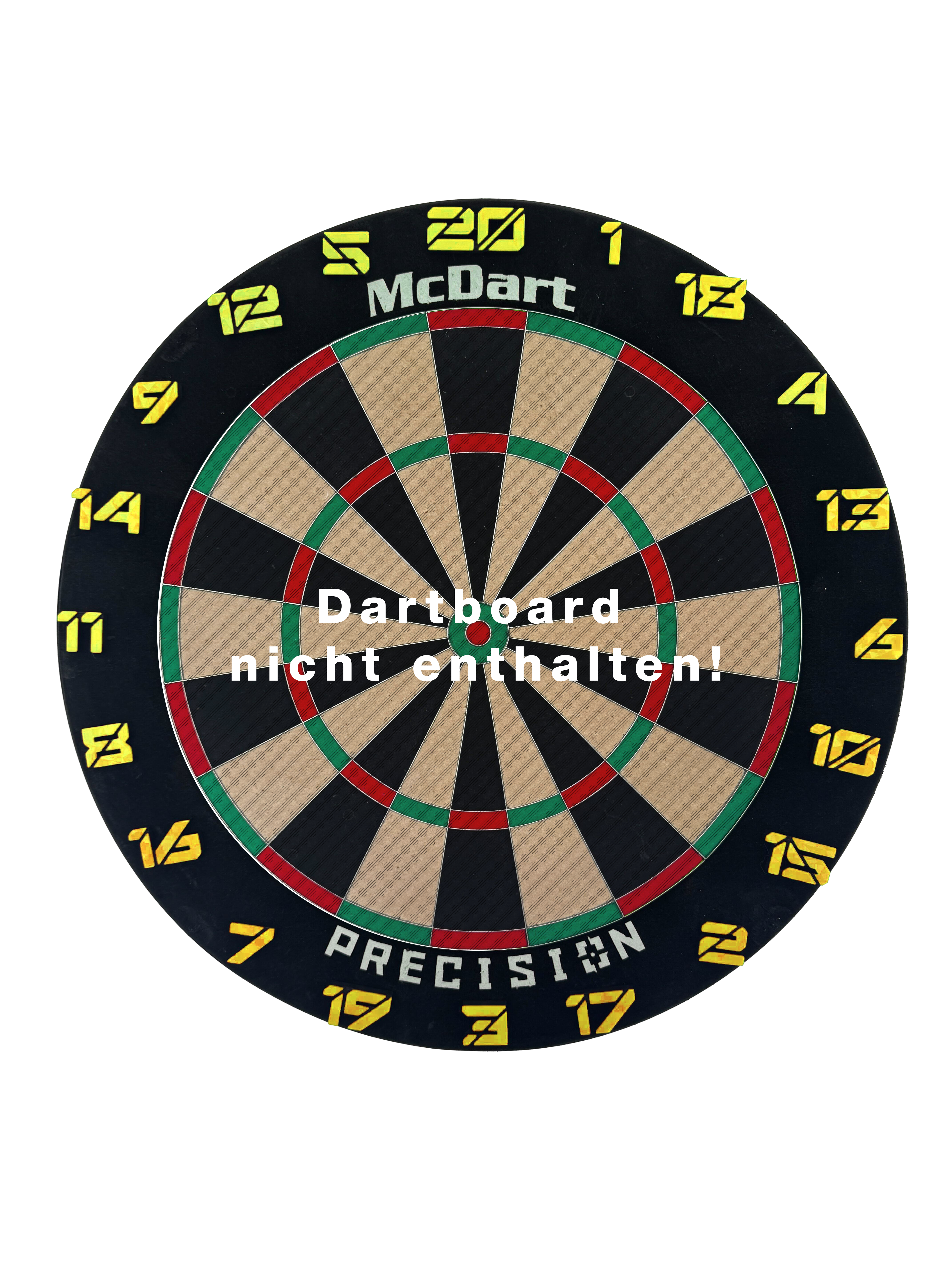 McDart Dartbord Nummerringen / Nummerring Cyber Dieses Bild heißt 'Cyber Gelb Board'. Vermutlich ist ein Board oder eine Platte in der Farbe Gelb abgebildet.