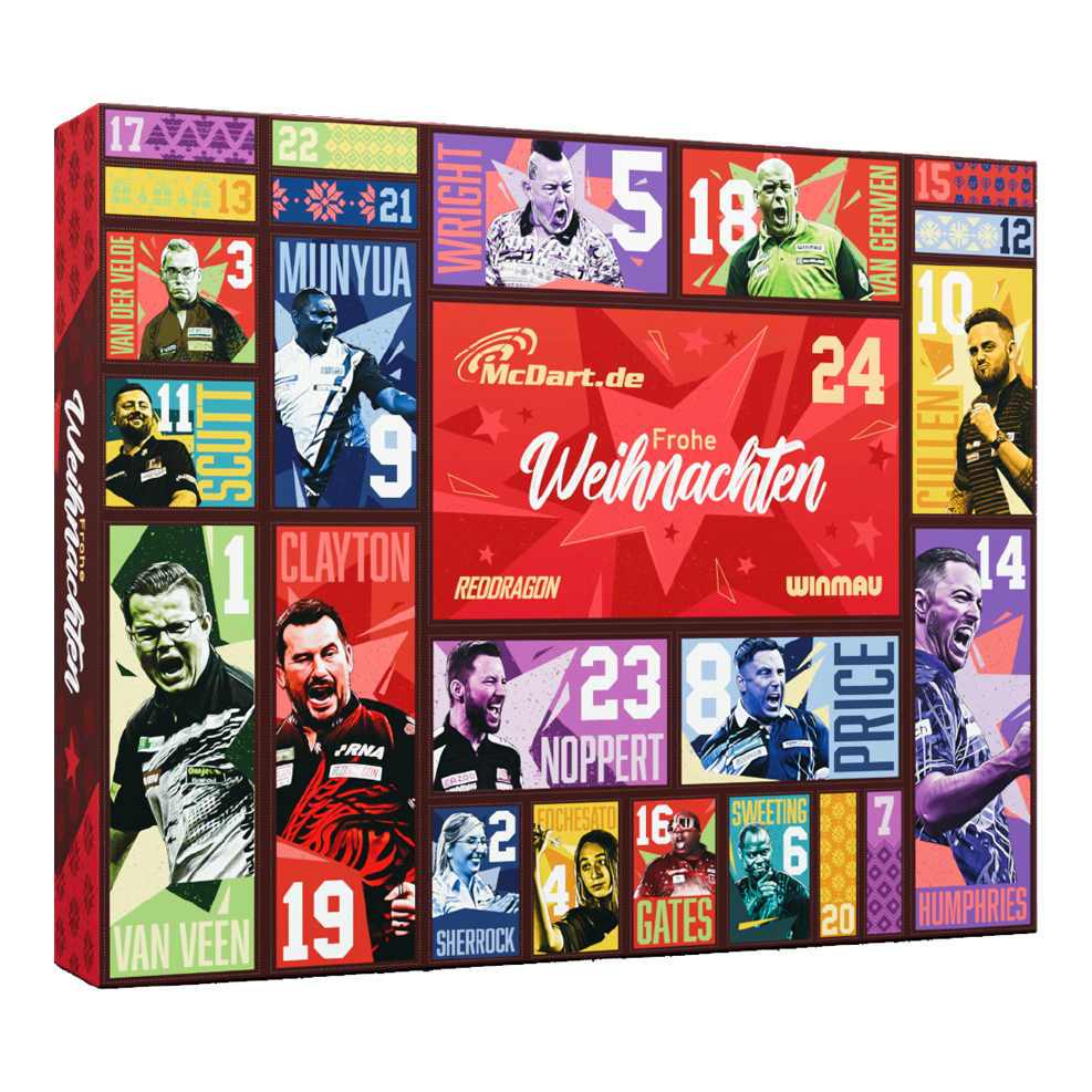 McDart stalen dartpijlen adventskalender 2026
