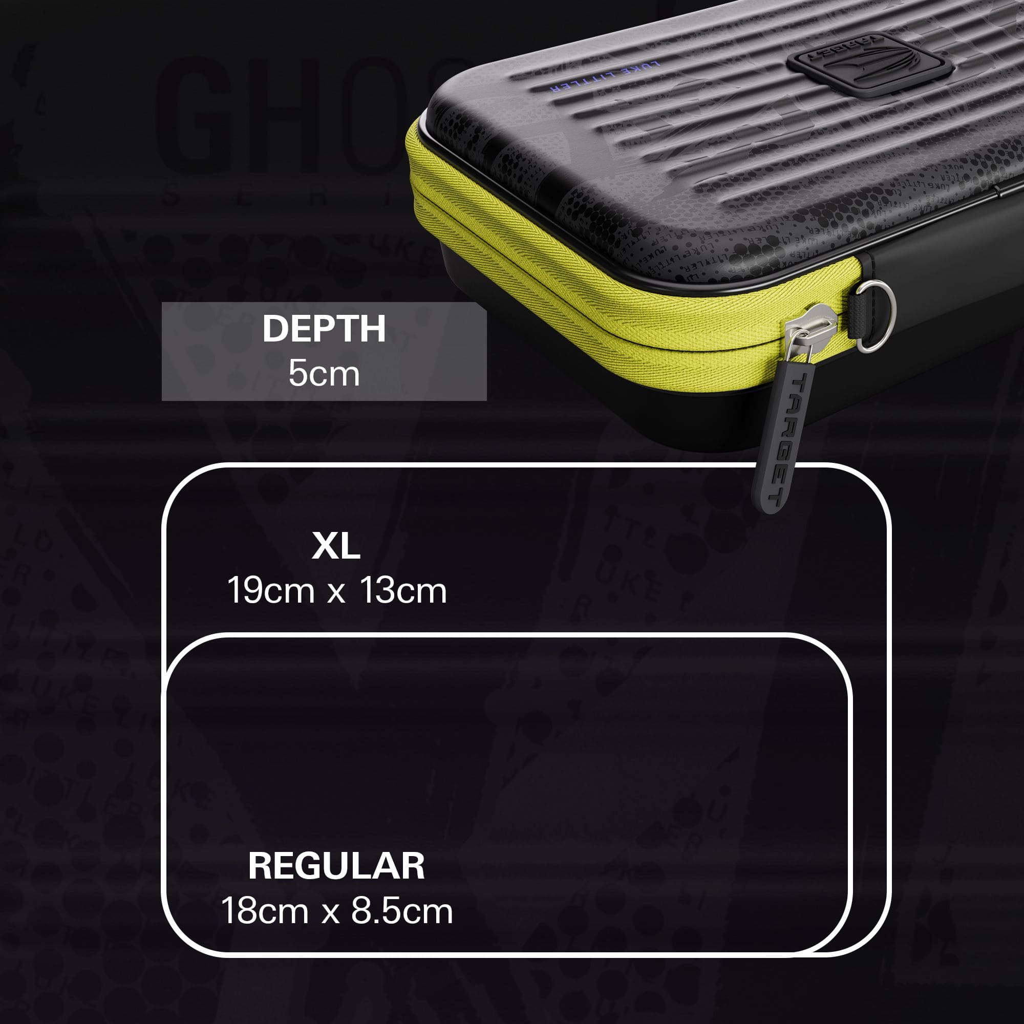 Takoma XL Ghost Series Luke Littler dartkoffer Zu sehen ist das Takoma XL Ghost Series Luke Littler Dartcase. Dieses Dartcase bietet Platz für Zubehör und schützt die Darts.