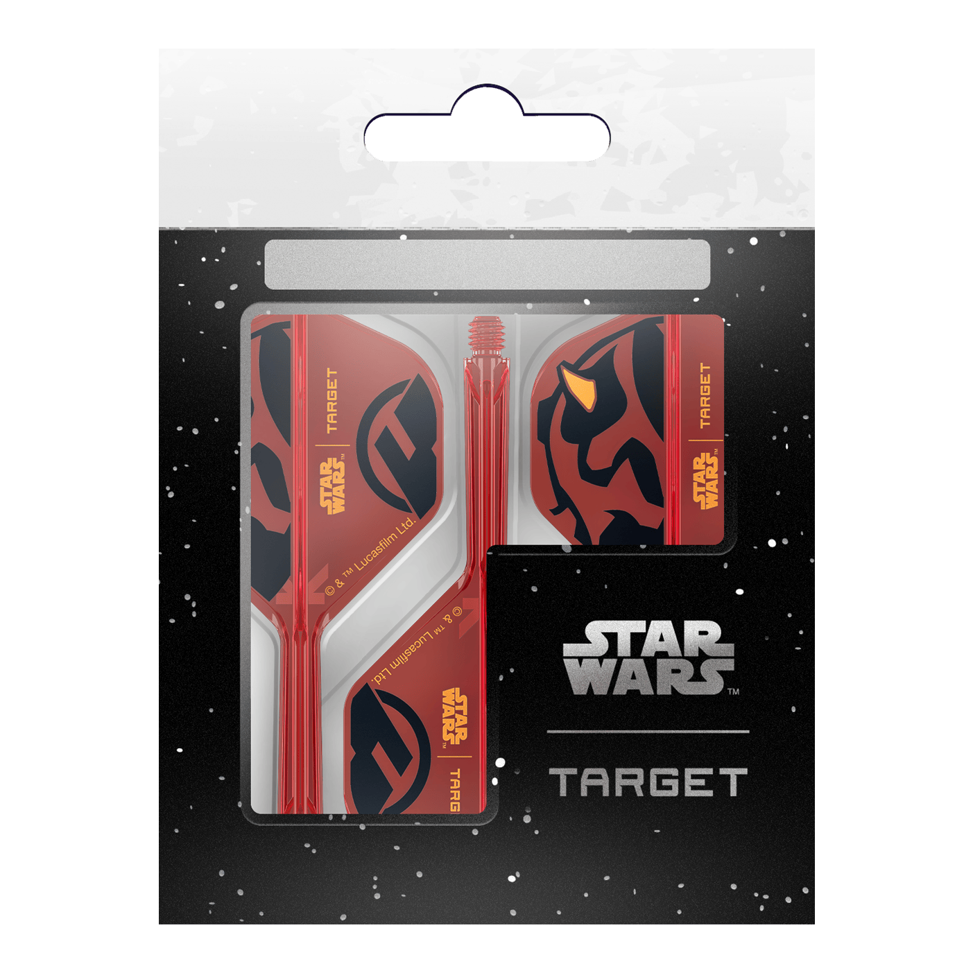Target Star Wars K-Flex Darth Maul No2 Standaardvluchten Target Star Wars K-Flex Darth Maul No2 Standard Flights Darts-Flights mit Darth Maul Design im Standardformat. Perfekt geeignet für Star Wars Liebhaber.