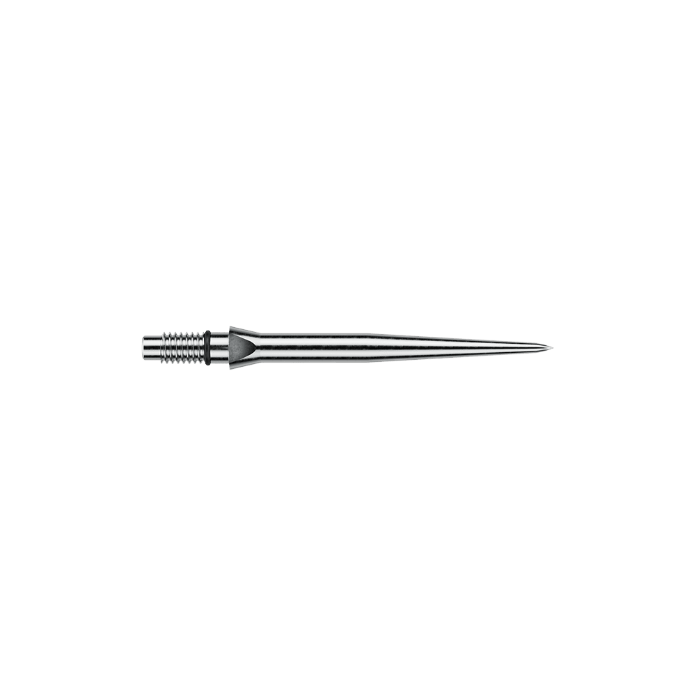 Winmau Switch Point gladde stalen dartpunten - zilverkleurig effect Zu sehen sind Winmau Switch Point Smooth Silver Effect Steeldartspitzen mit 26 mm Länge. Die Spitzen sind silberfarben und glänzend ausgeführt.