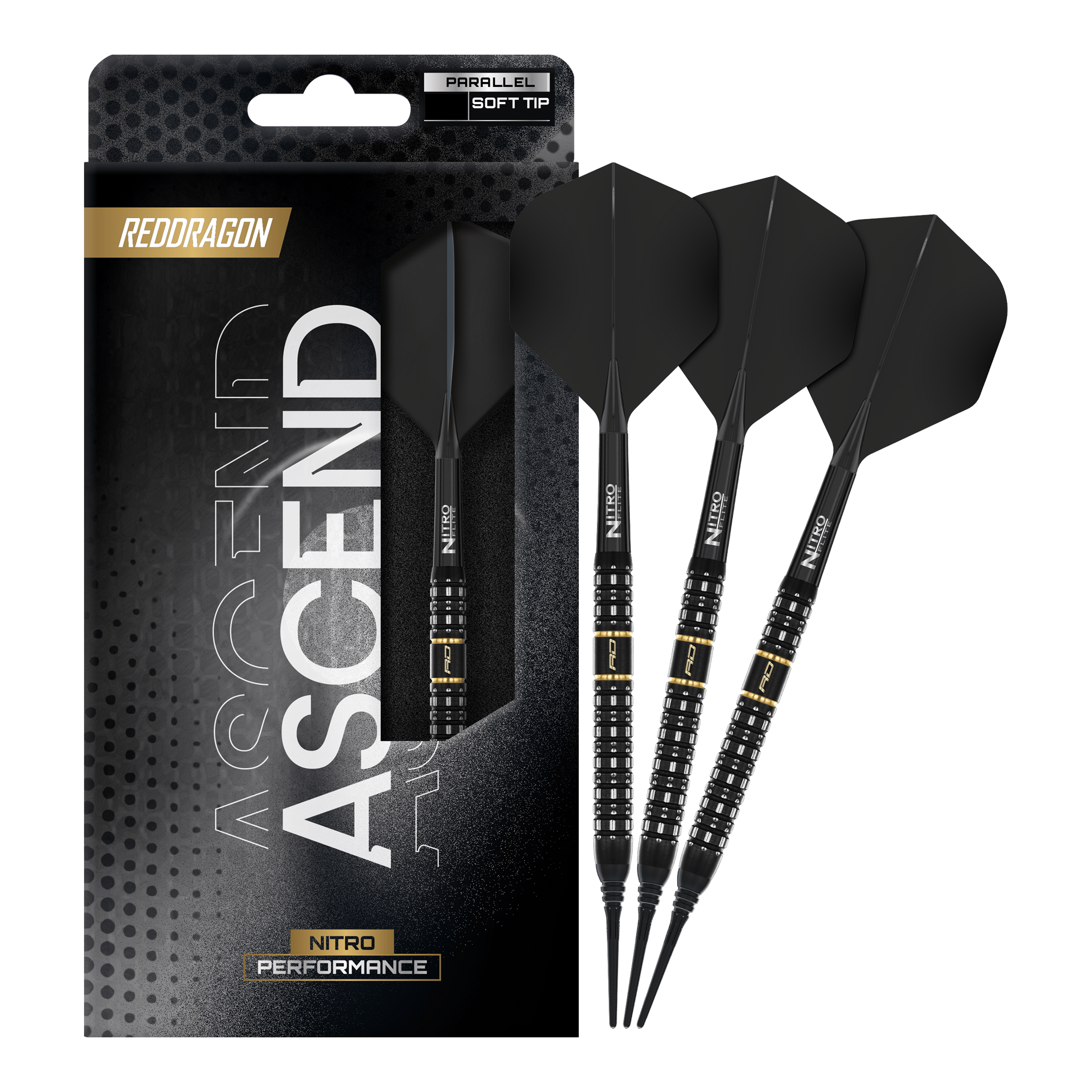 Red Dragon Ascend Parallel Softdarts - 20g Abgebildet sind Red Dragon Ascend Parallel Softdarts - 20g. Die Darts sind für Präzision beim Spiel konzipiert.