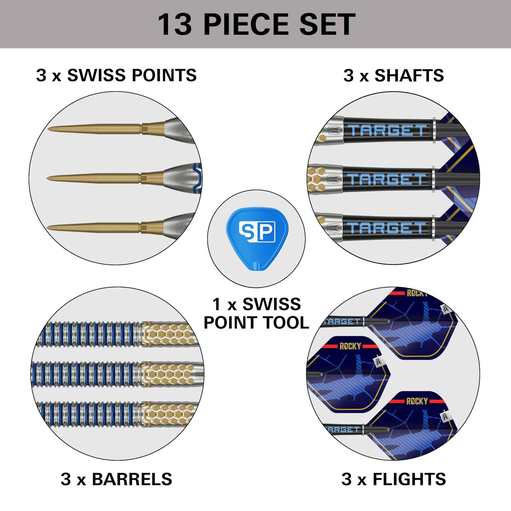 Target Josh Rock GEN1 Swiss Point Steel-darts