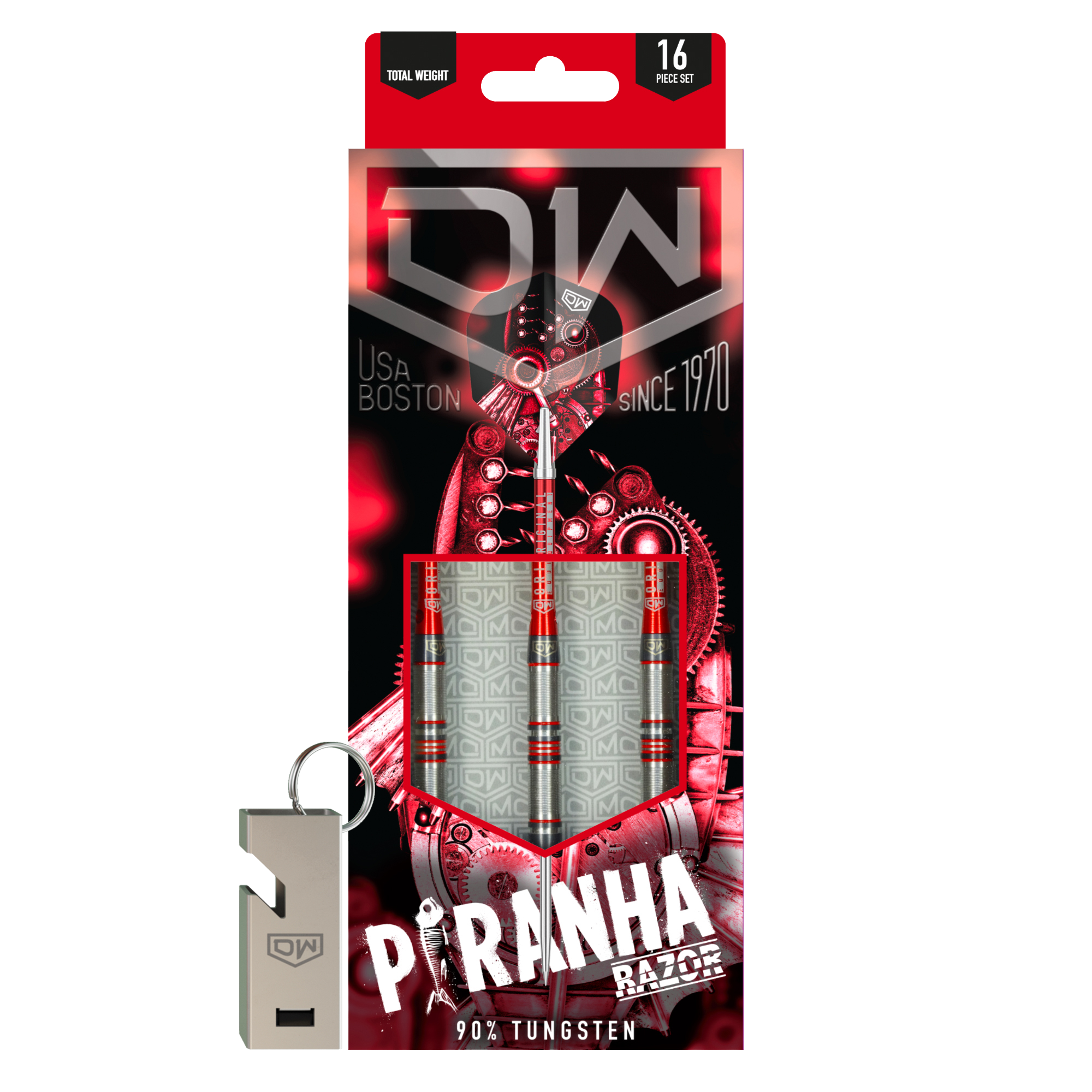 DW Piranha Razor 02 stalen darts - 23 g