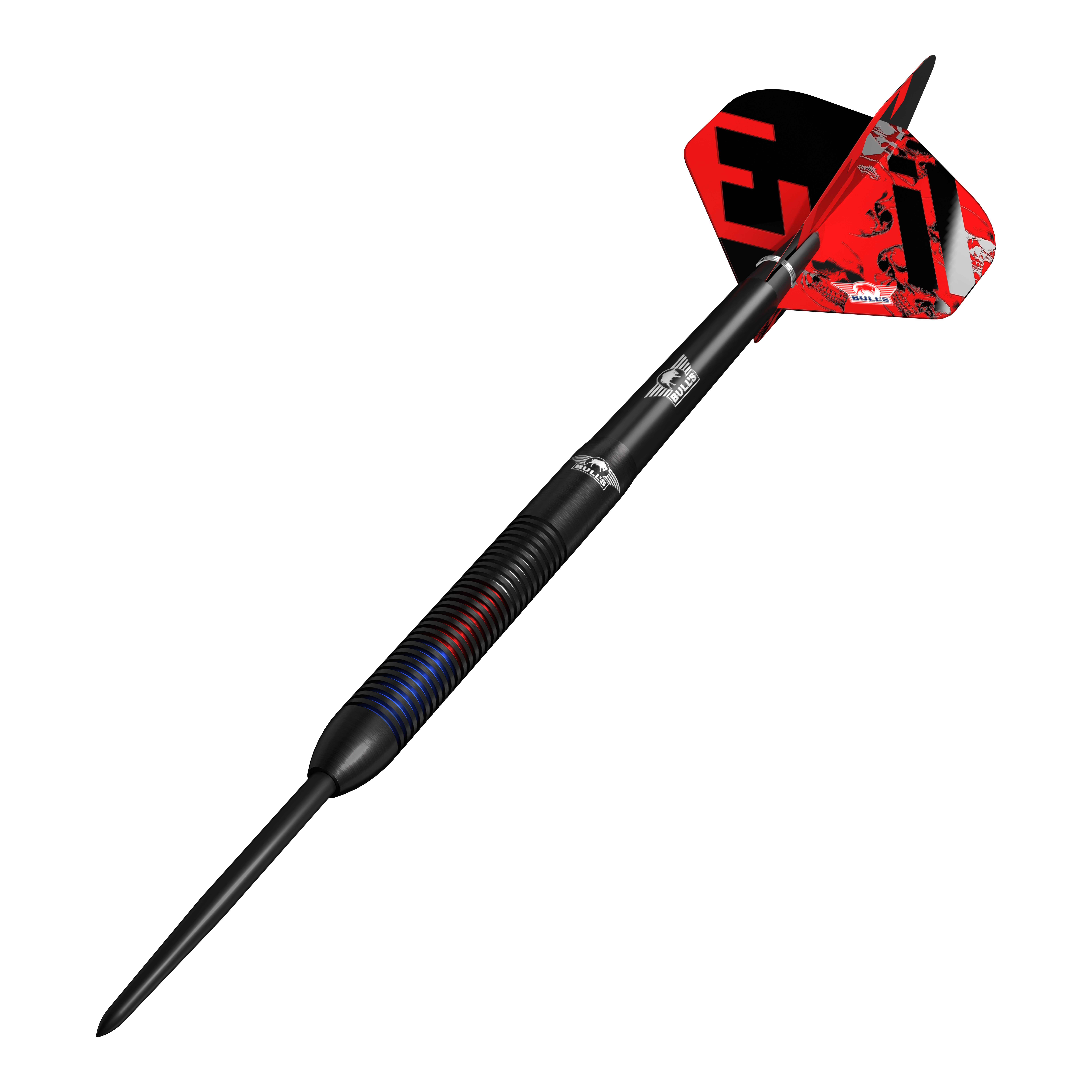 Bulls NL Karel Sedlacek E2 steel darts - 24g Zu sehen sind die Bulls NL Karel Sedlacek E2 Steeldarts mit 24 Gramm. Das Produkt wird aus einer anderen Perspektive dargestellt.